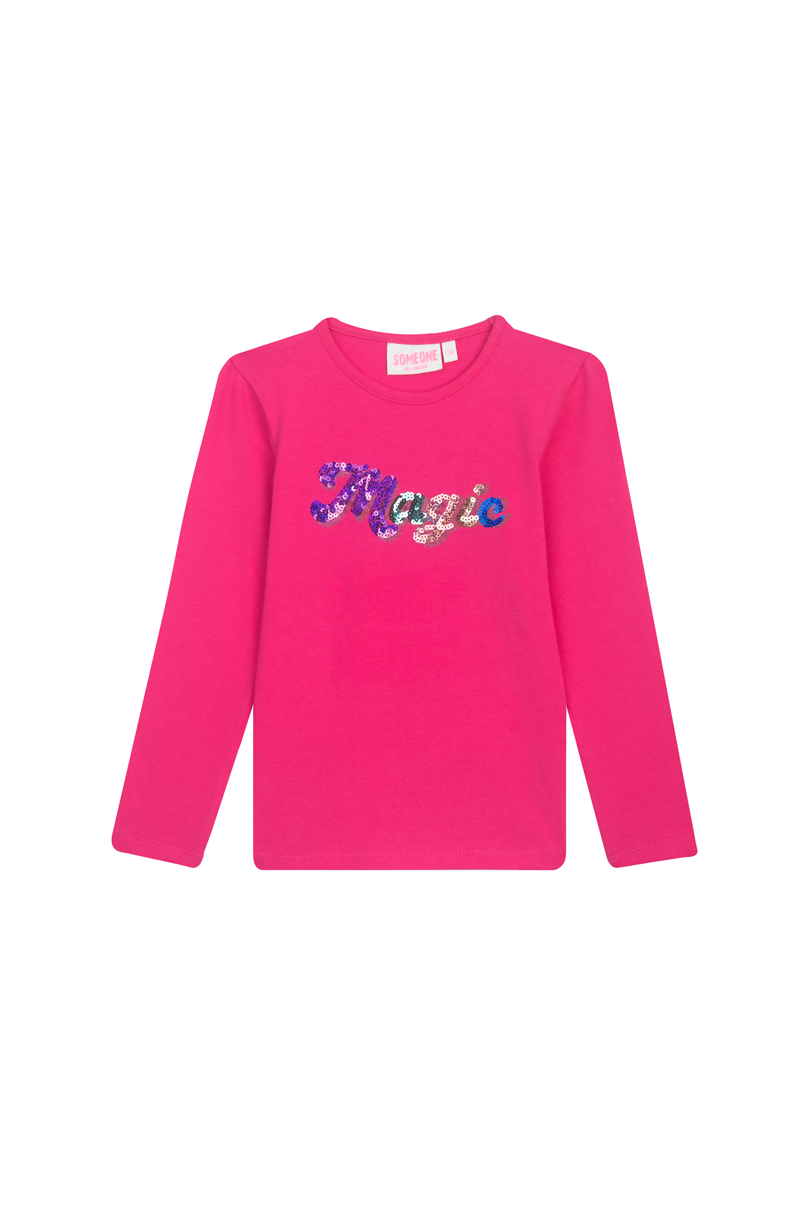 Someone Longsleeve DORIAN-SG-03-D - Dark Pink voorzijde