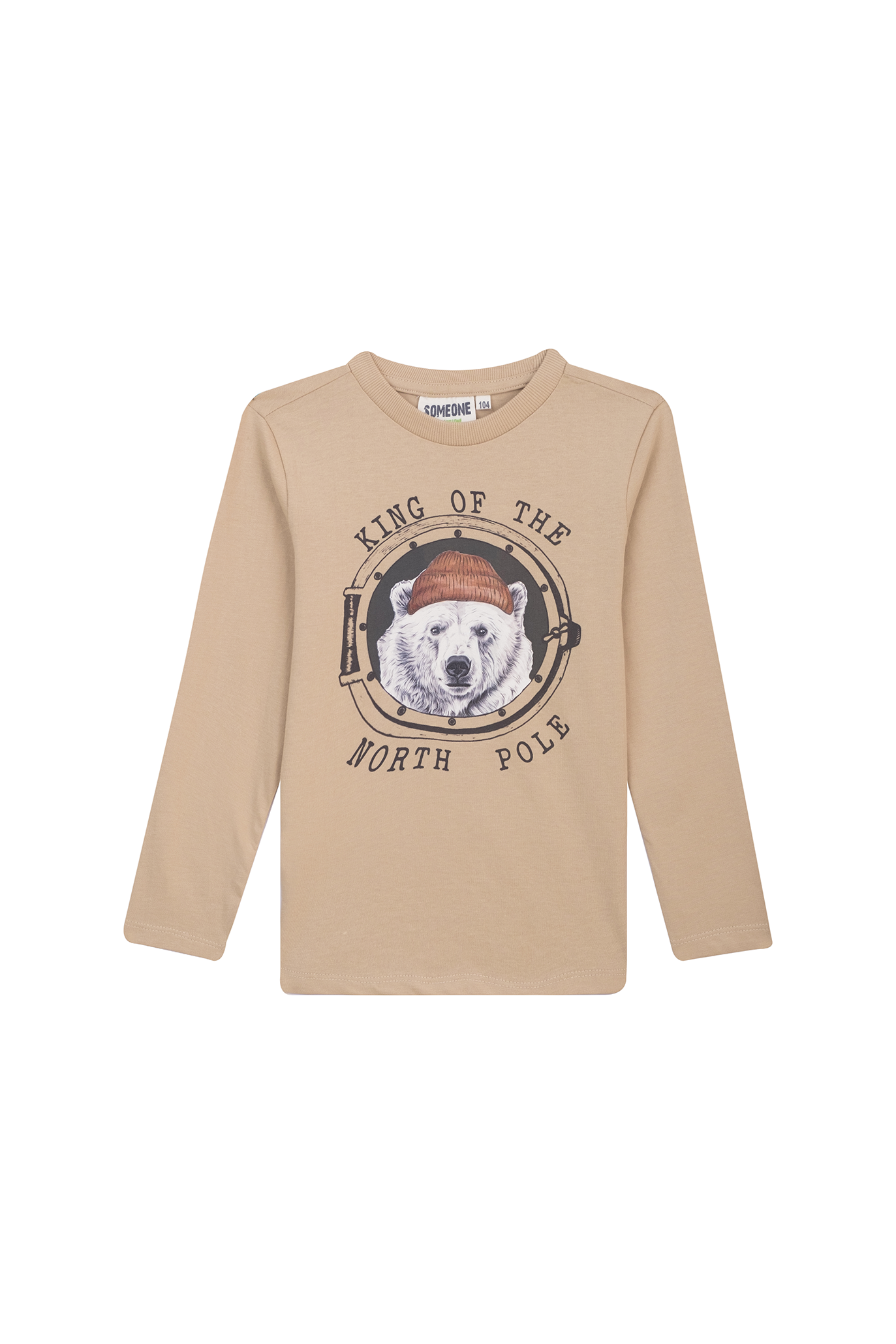 Someone Sweater BEAUFORT-SB-03-E - Beige voorzijde