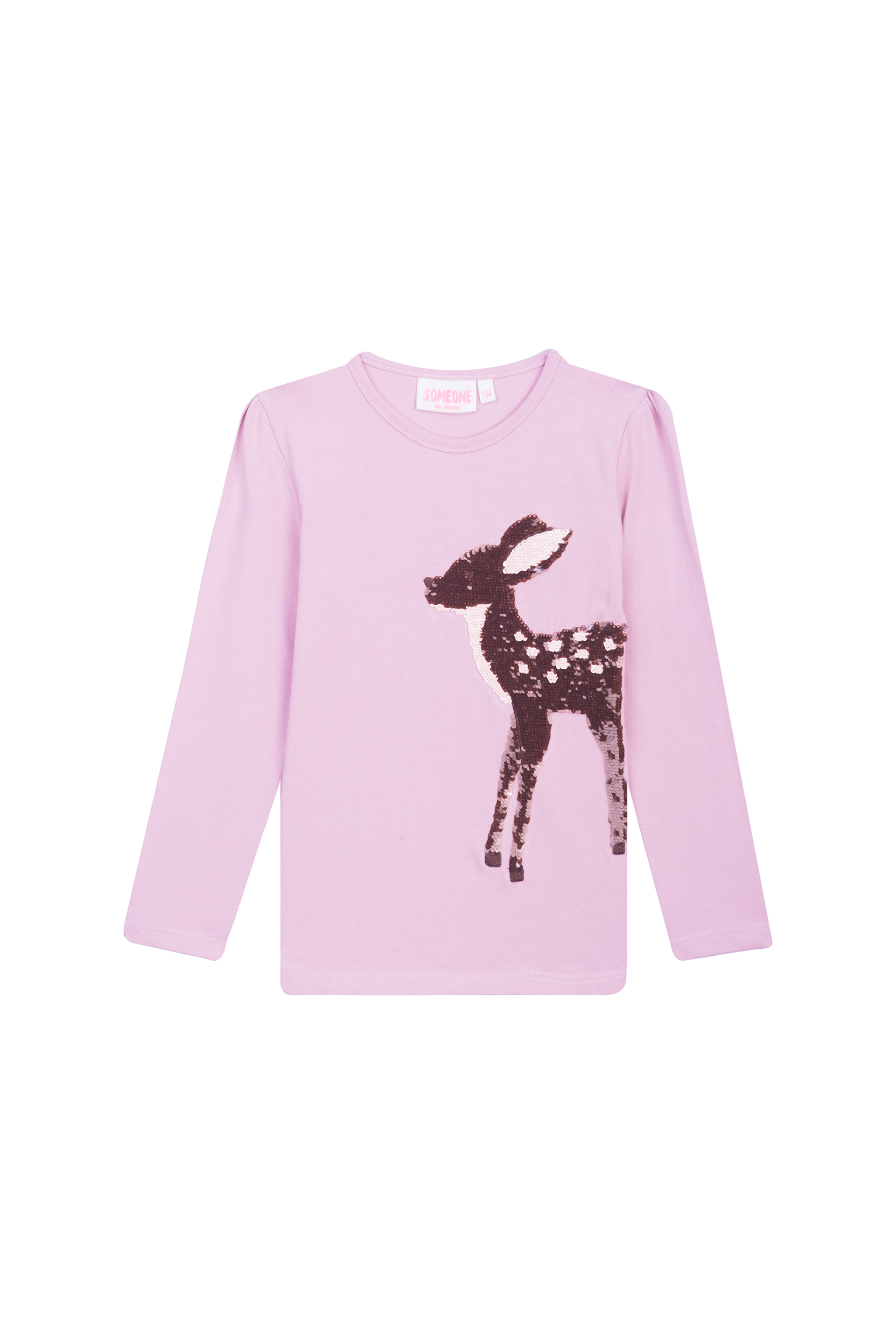 Someone Longsleeve DEERY-SG-03-C - Light Pink voorzijde