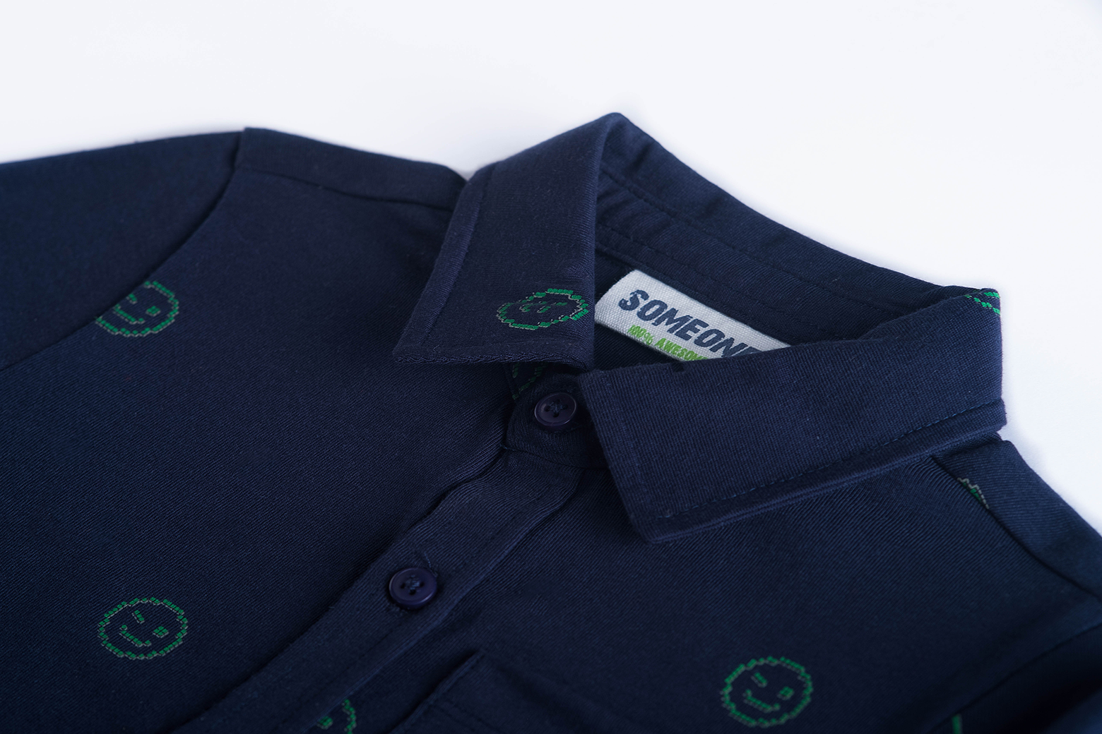 Someone Blouse GAMEOVER-SB-22-C- Navy detail