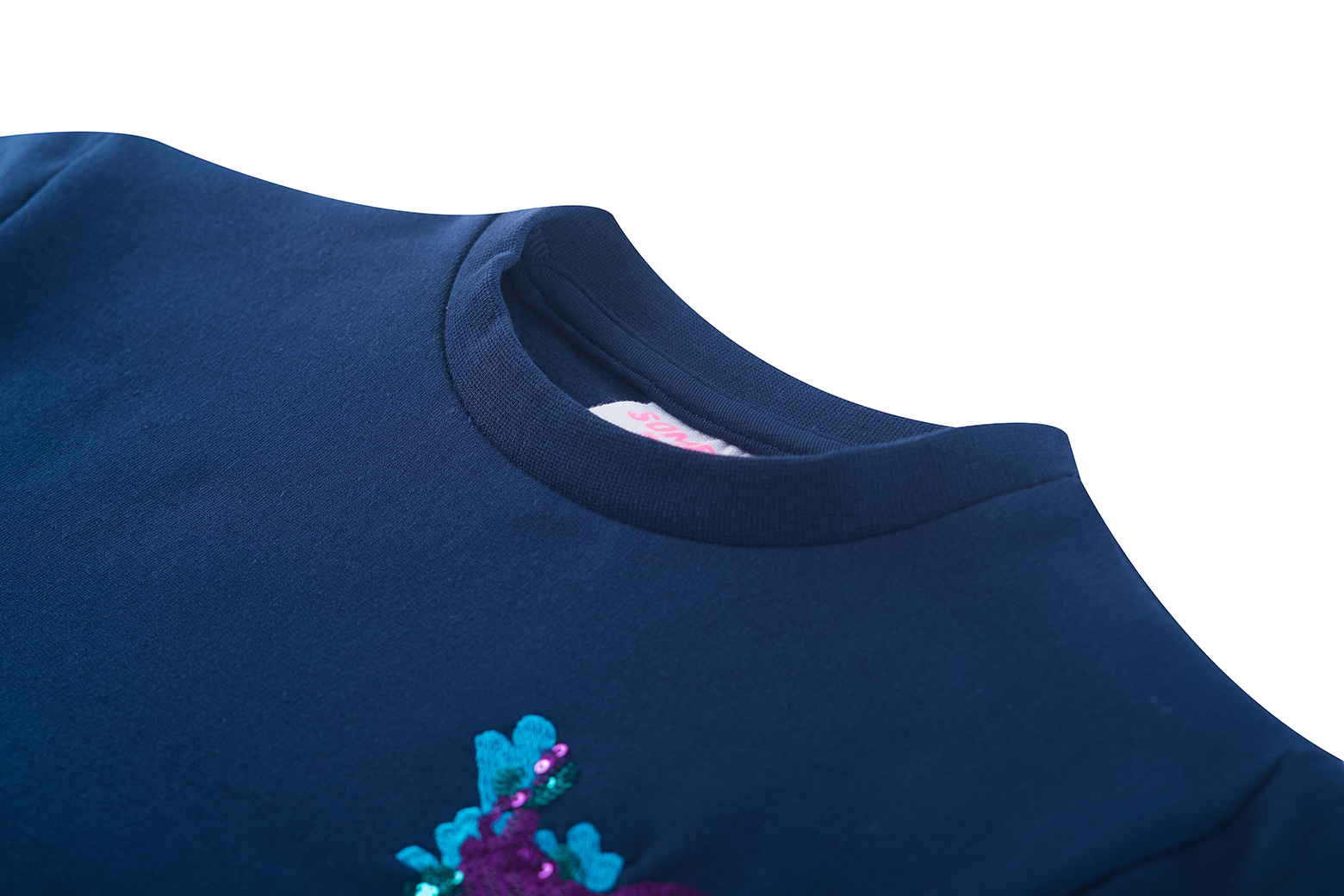 Someone Sweater TALIA-SG-16-J - Navy detail kraag