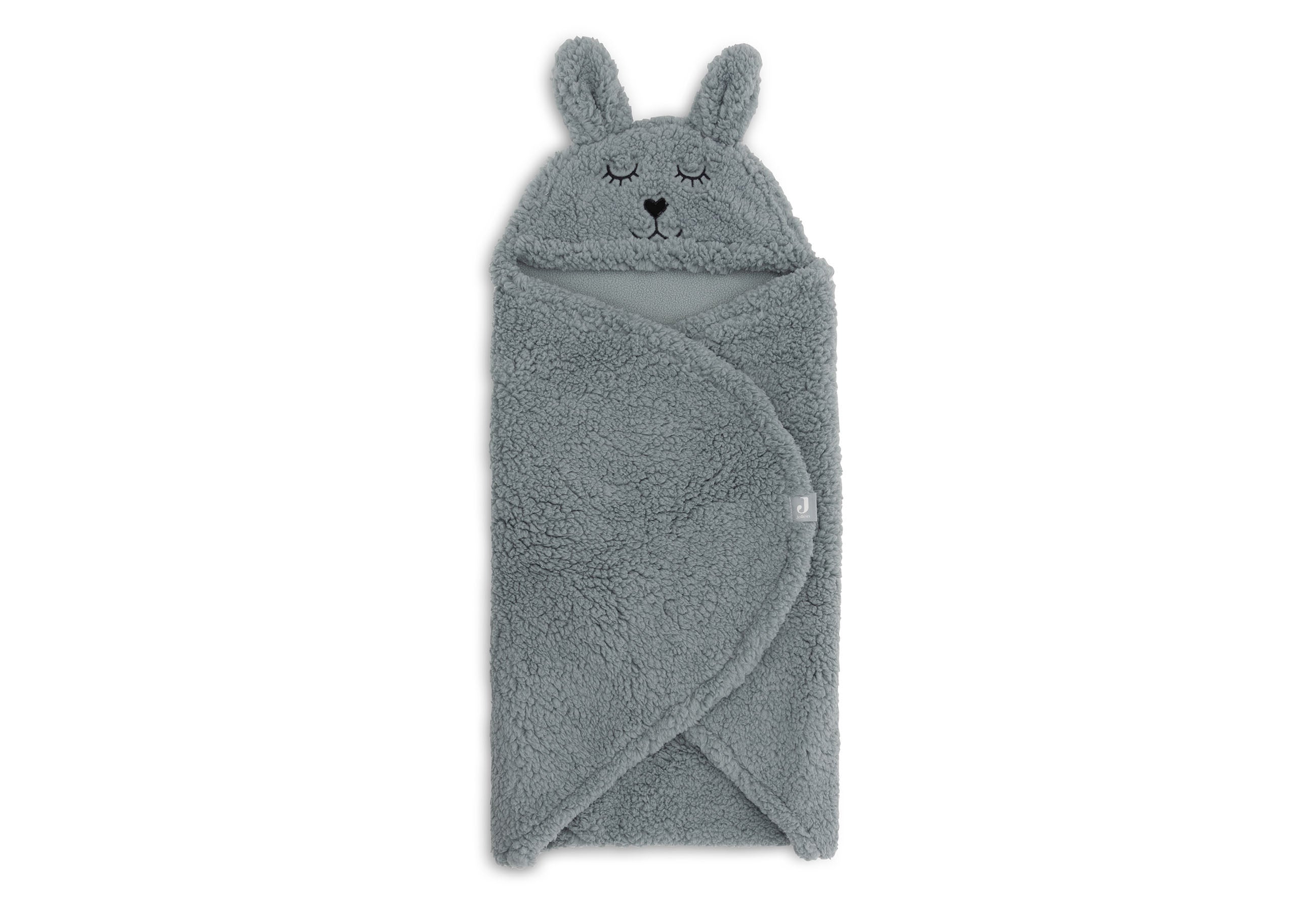 Jollein Wikkeldeken Bunny Sea Green Gevouwen