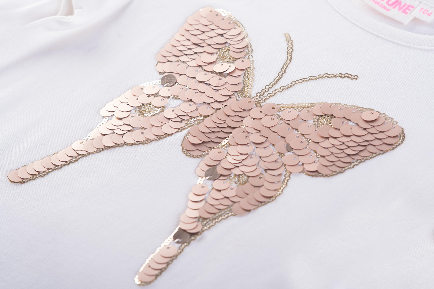 Someone Longsleeve SCOTTIE-SG-03-B - Ecru detail vlinder