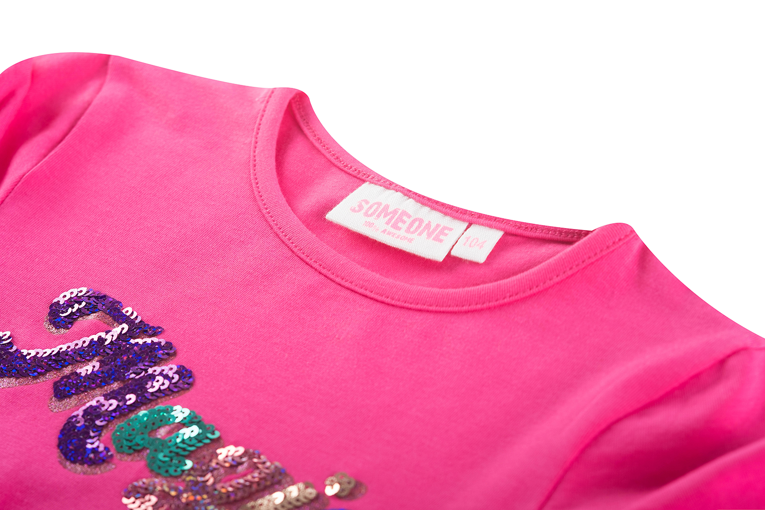 Someone DORIAN-SG-03-D - Dark Pink detail kraag