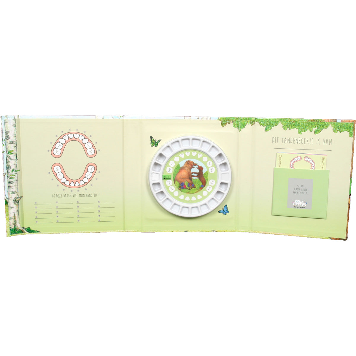 Tandenpret Tandenboekje Bosvriendjes binnenzijde