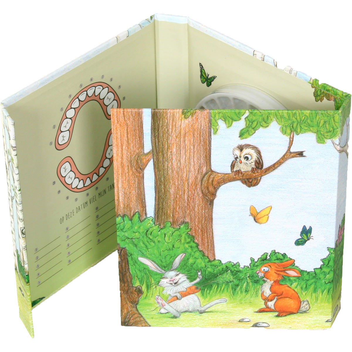 Tandenpret Tandenboekje Bosvriendjes detail