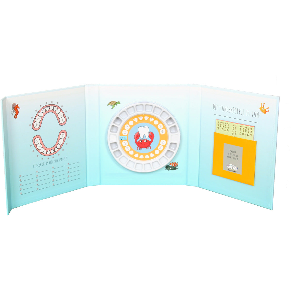 Tandenpret Tandenboekje Neptunes binnenzijde