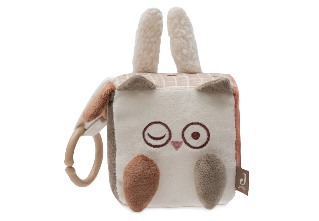 Jollein Activiteitenkubus Animal Friends Zijkant Kubus