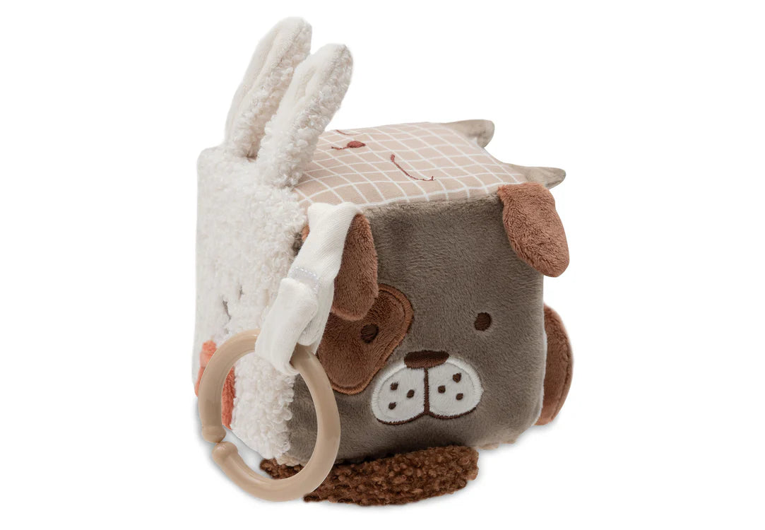 Jollein Activiteitenkubus Animal Friends Zijkant Kubus