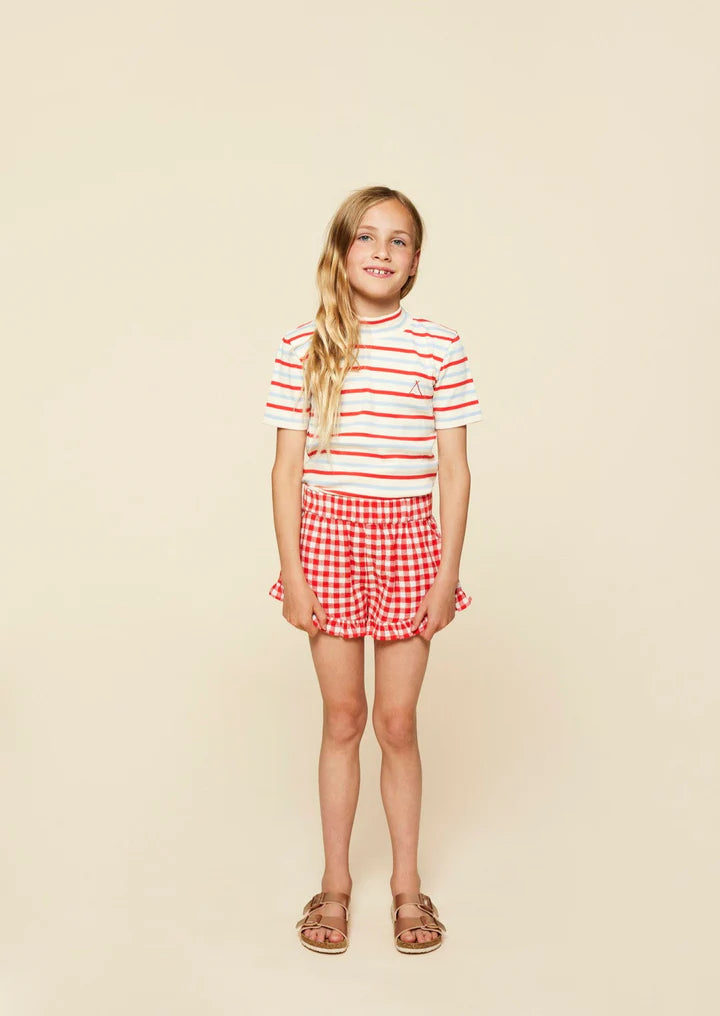 A Monday in Copenhagen Agnes T-Shirt Poppy Stripe sfeerfoto