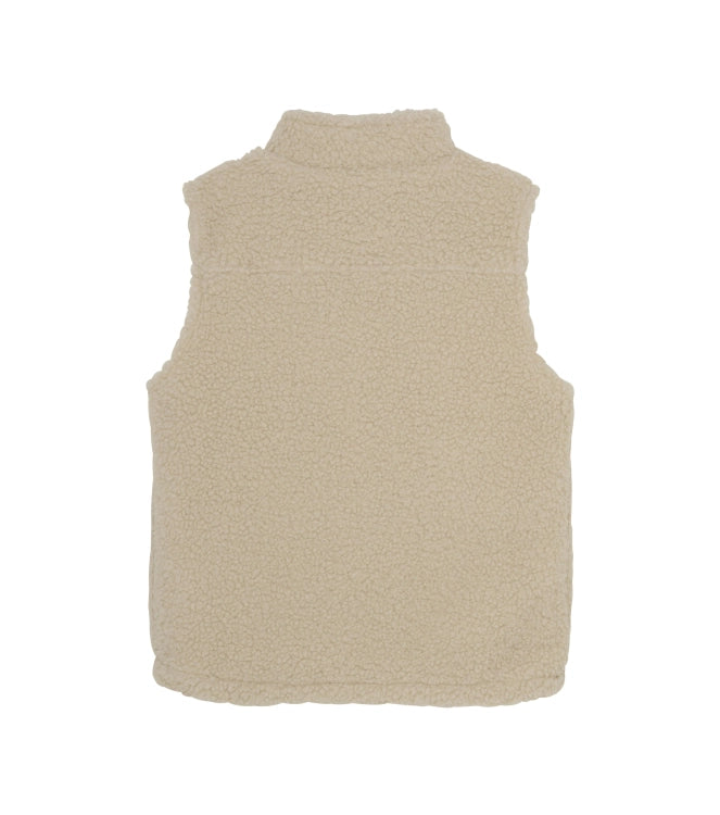 DAILY7 Bodywarmer Teddy - Sandshell Achterzijde