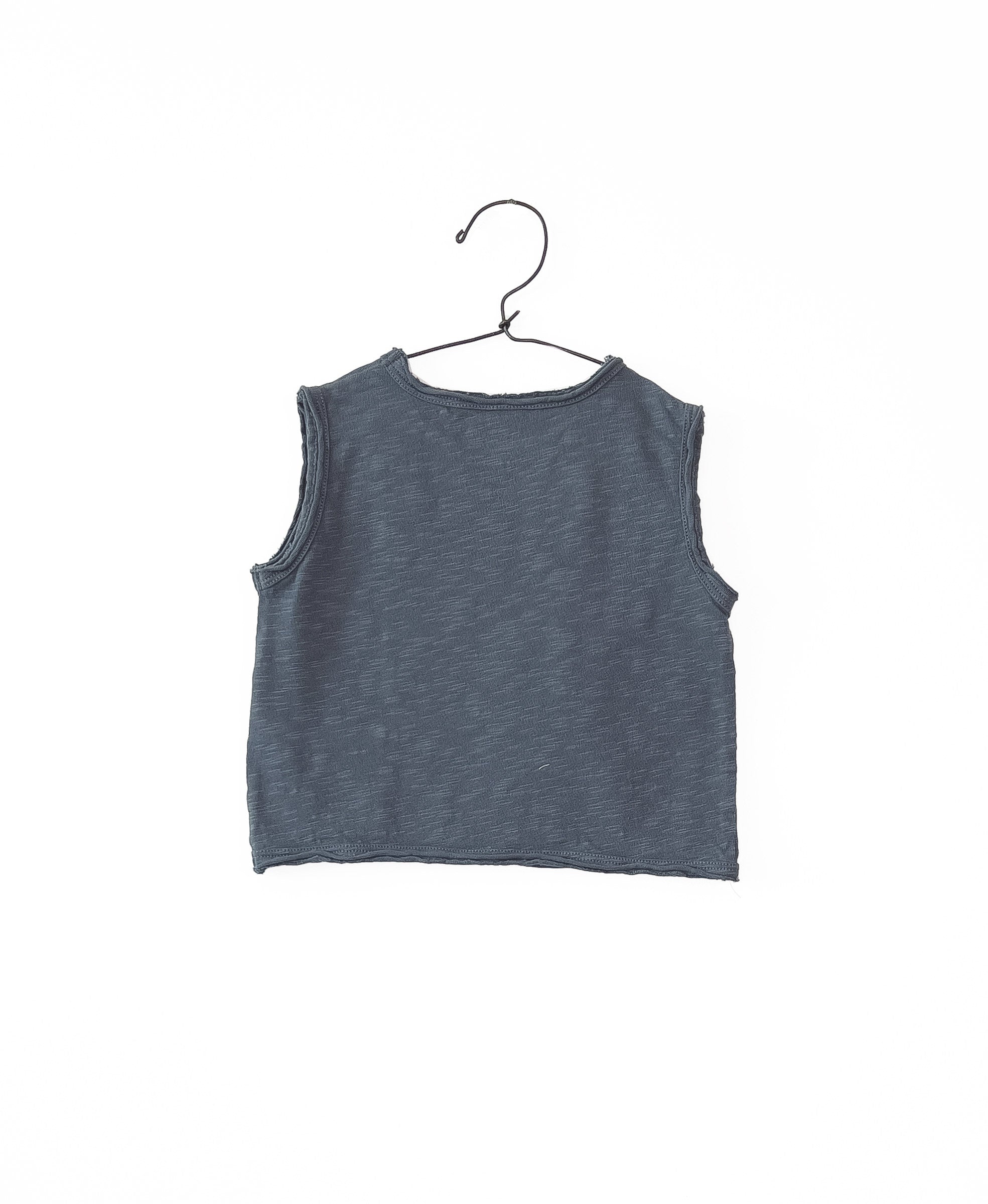 Play Up Flamé Jersey Sleeveless T-Shirt - Sea achterzijde