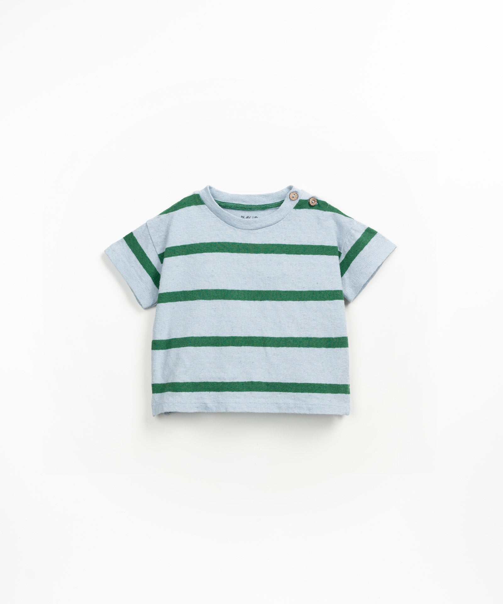 Play Up Striped Jersey T-Shirt - Botanical voorzijde
