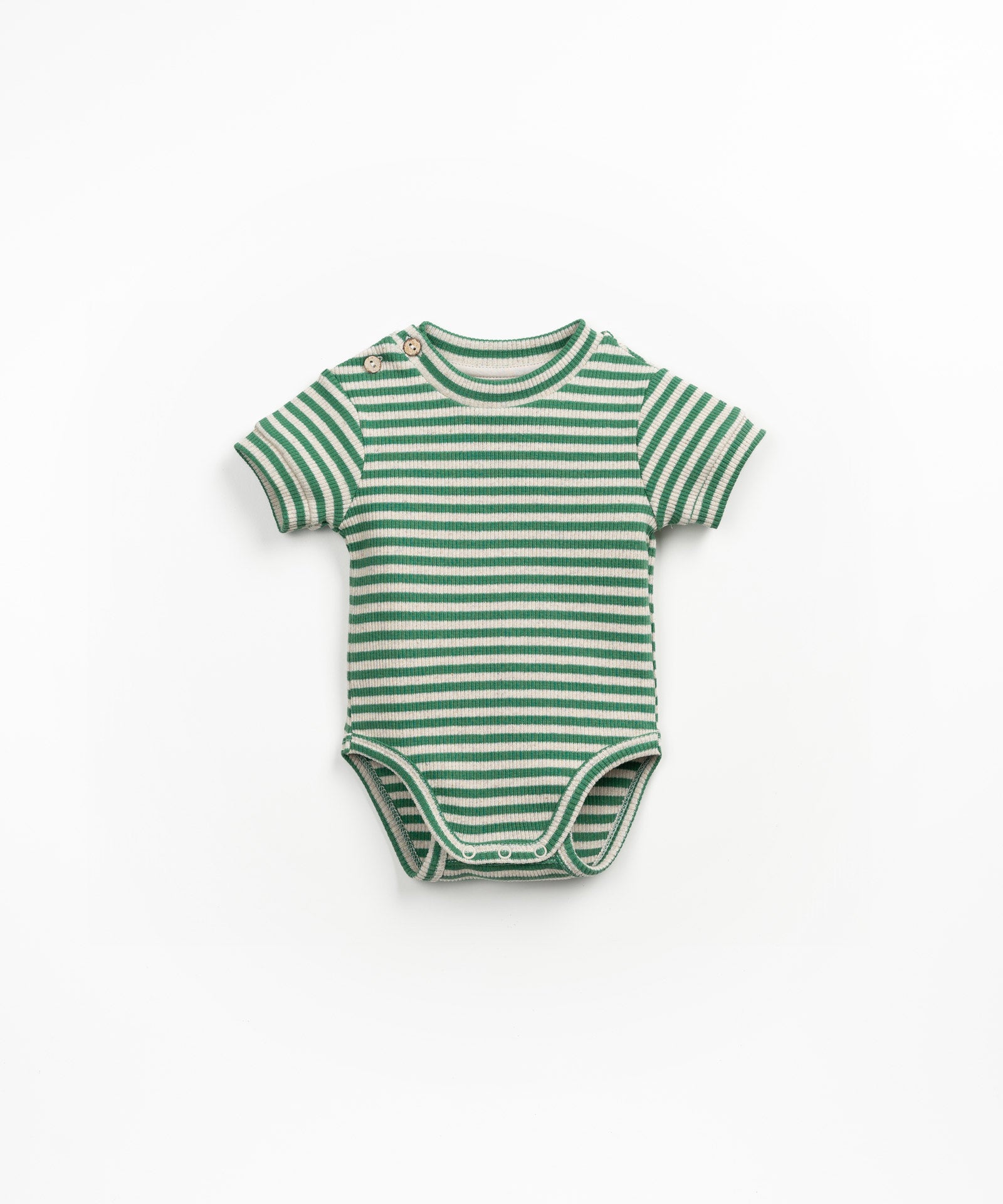 romper Play Up Striped Rib Body - Botanical voorzijde
