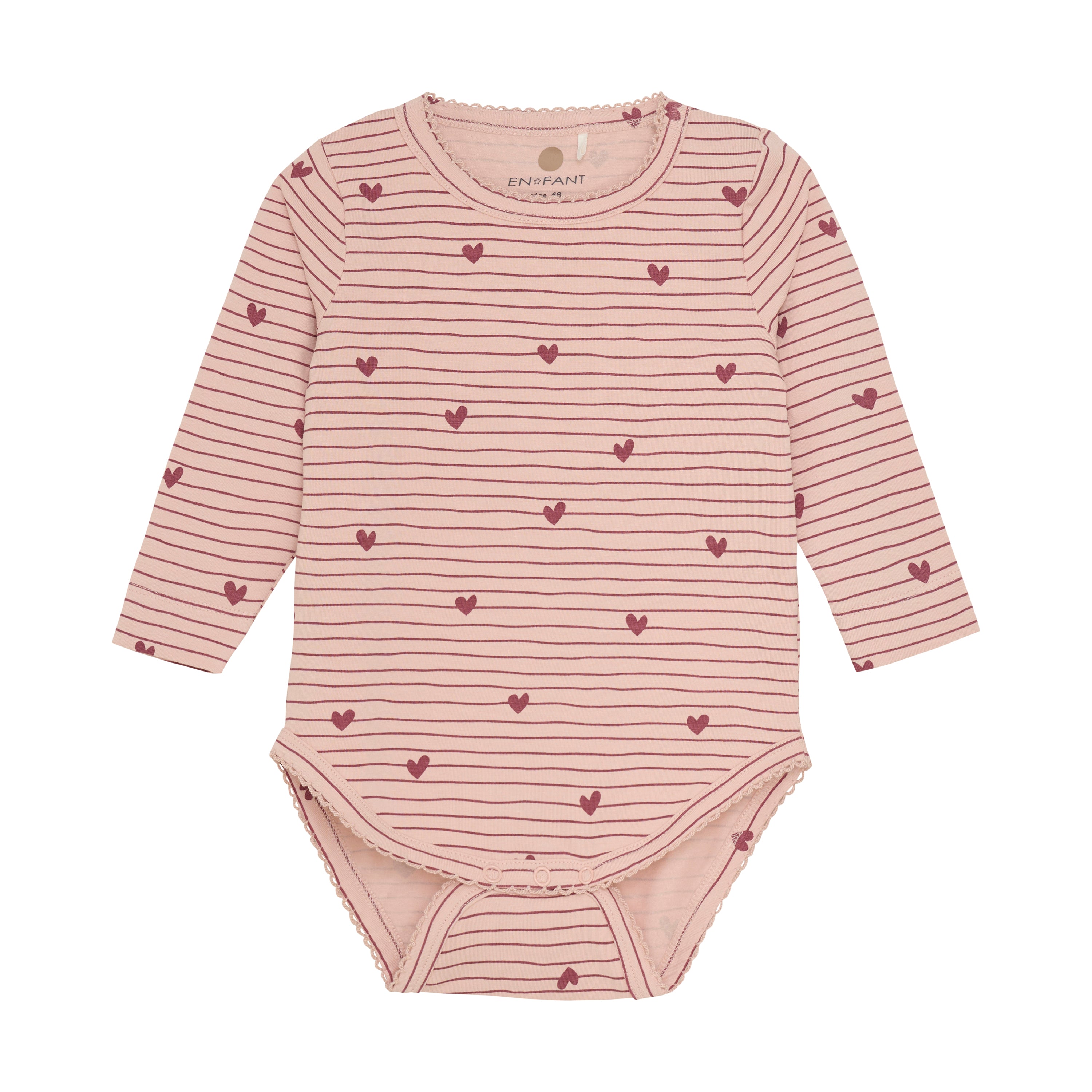 En Fant Body Longsleeve - Cameo Rose Voorzijde