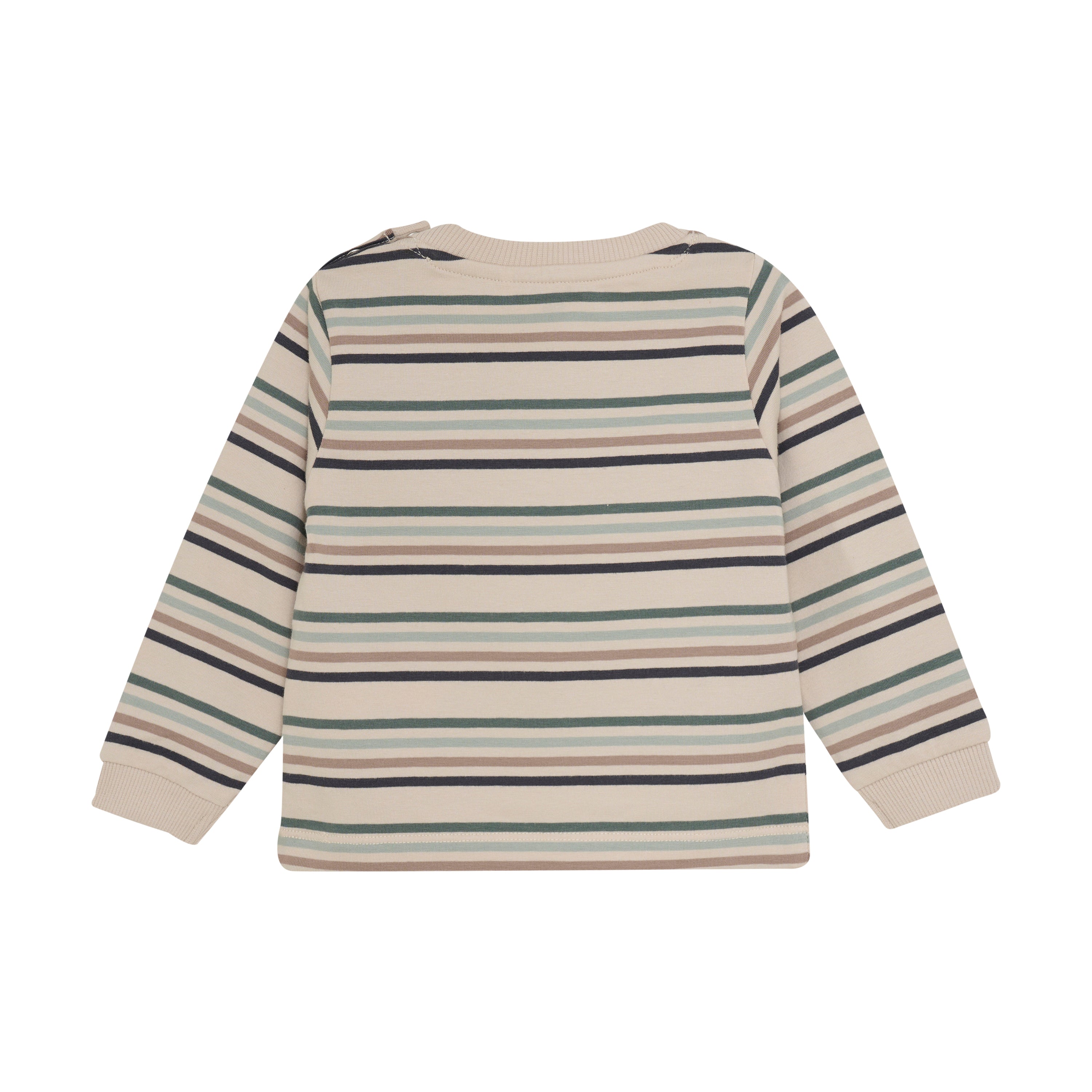 En Fant T-Shirt LS Stripe- Balsam Green Achterzijde