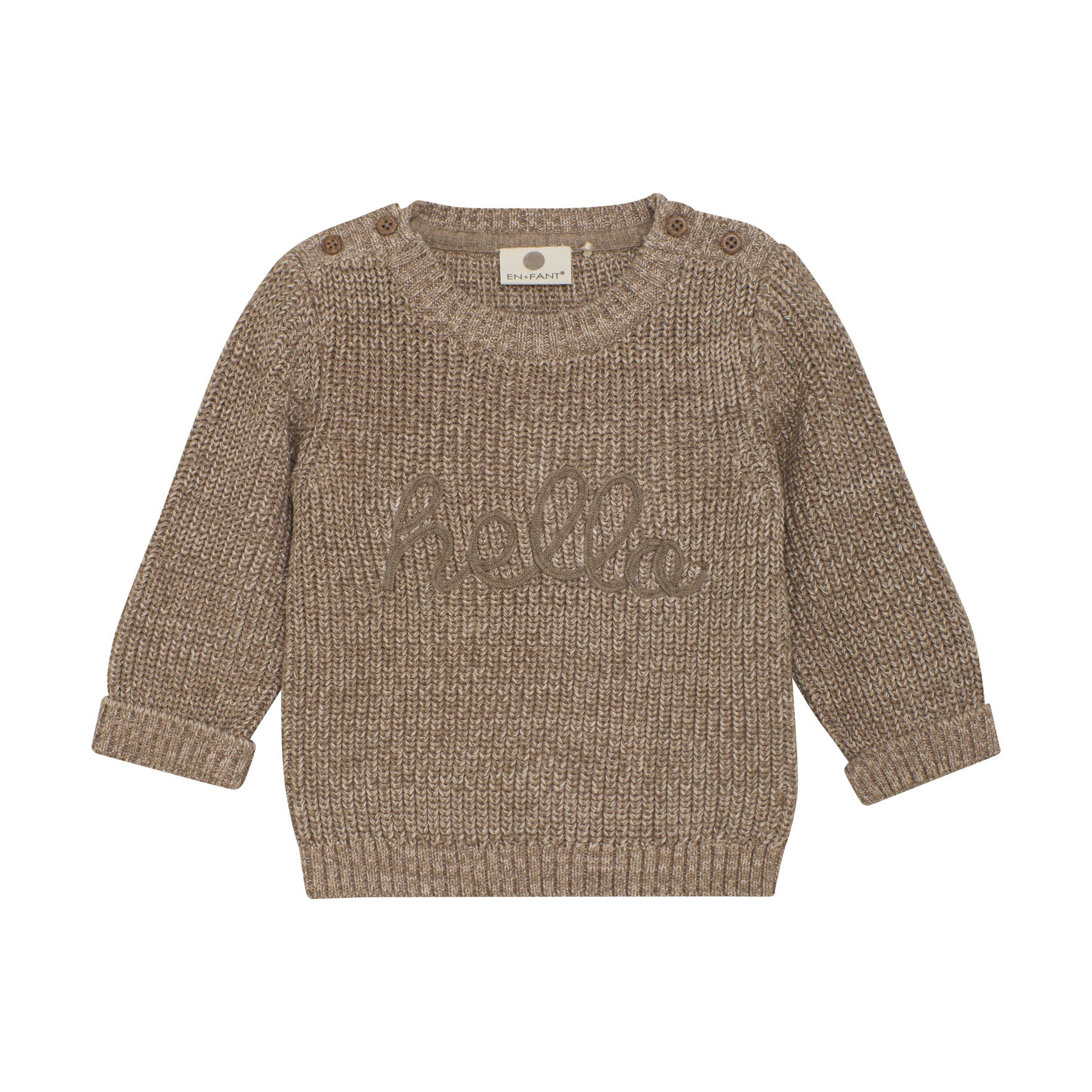 En Fant Pullover Knit -Fungi Voorzijde