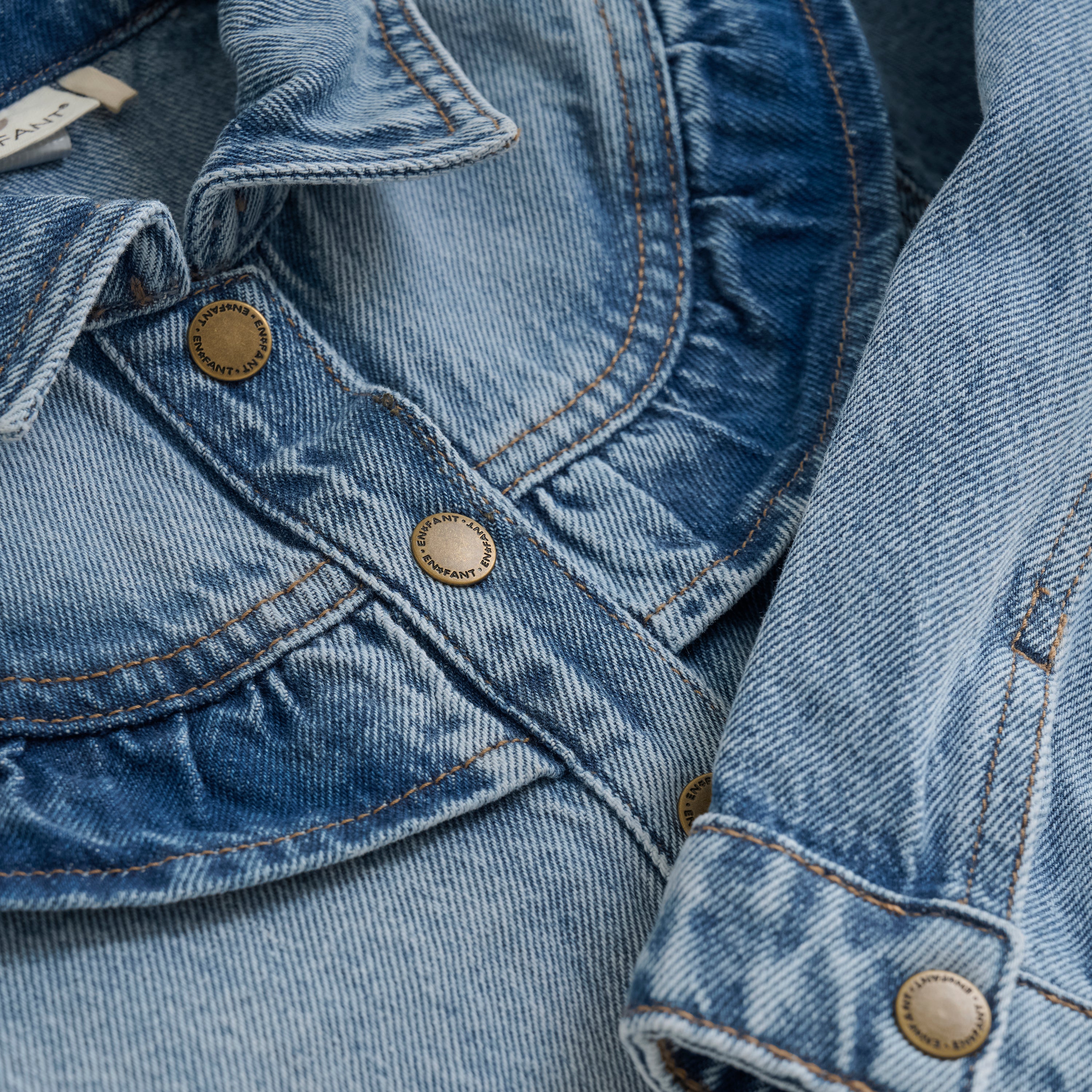 En Fant Jacket Denim - Light Denim Blue detail