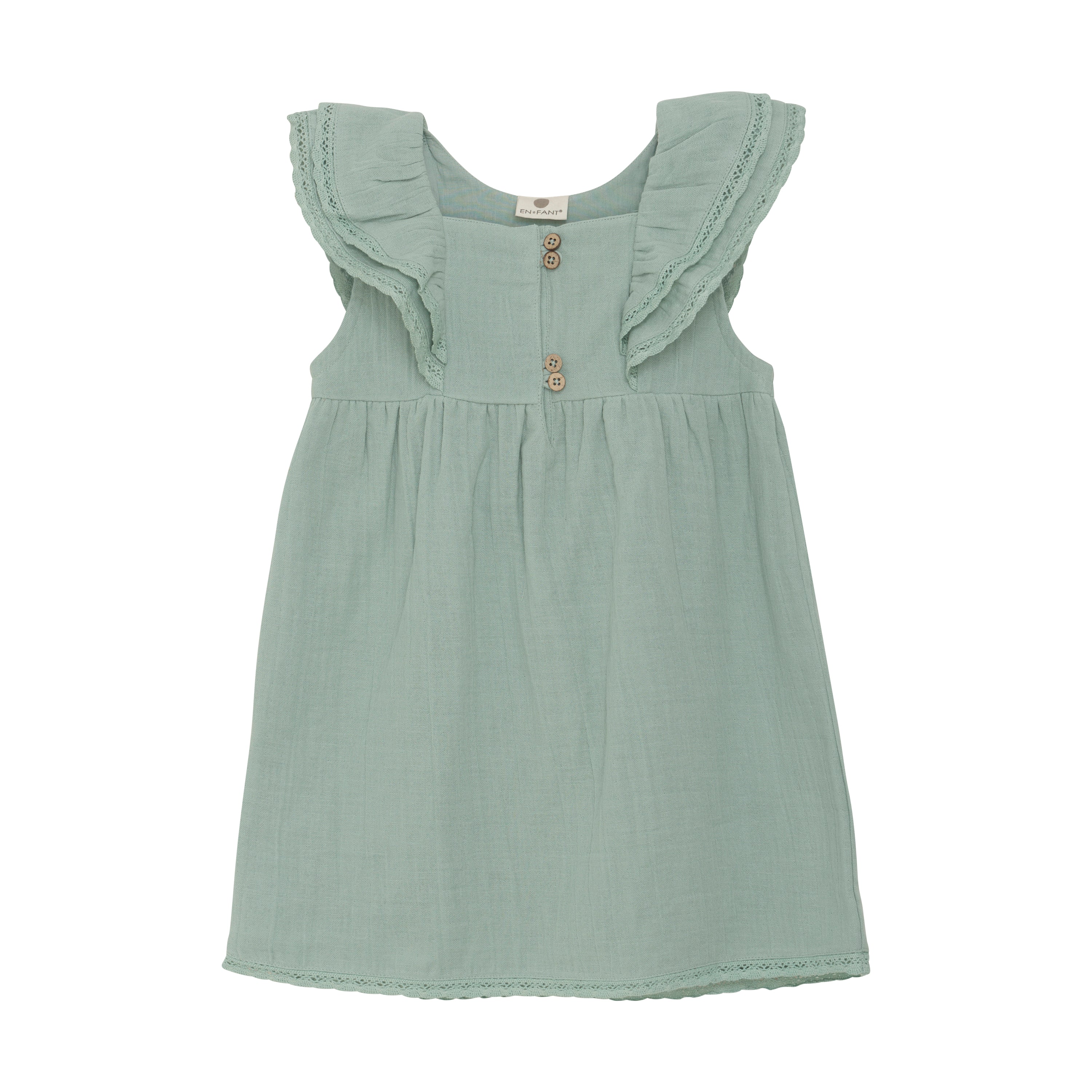 En Fant Dress SS - Jadeite voorzijde