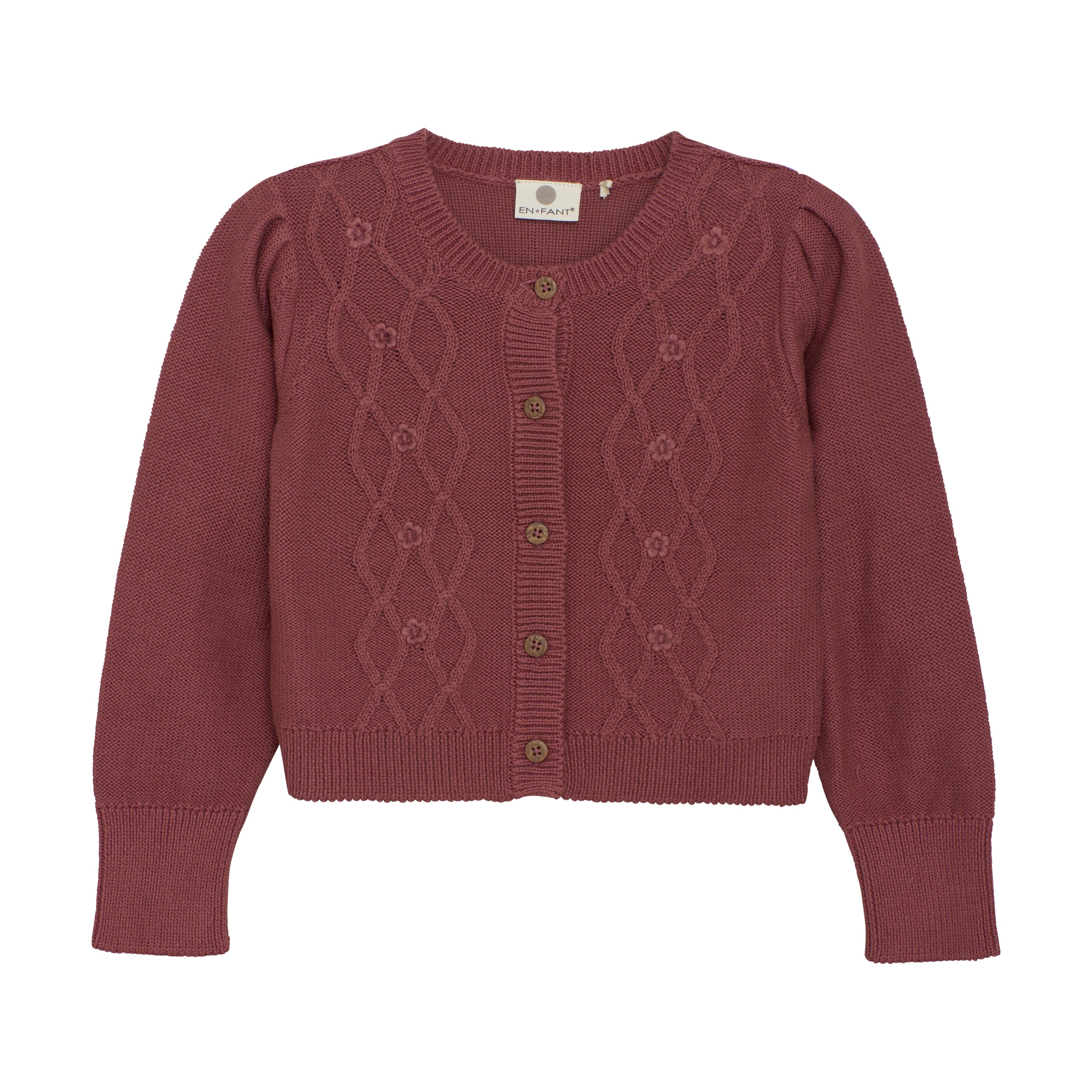 En Fant Cardigan Knit - Roan Rouge Voorzijde
