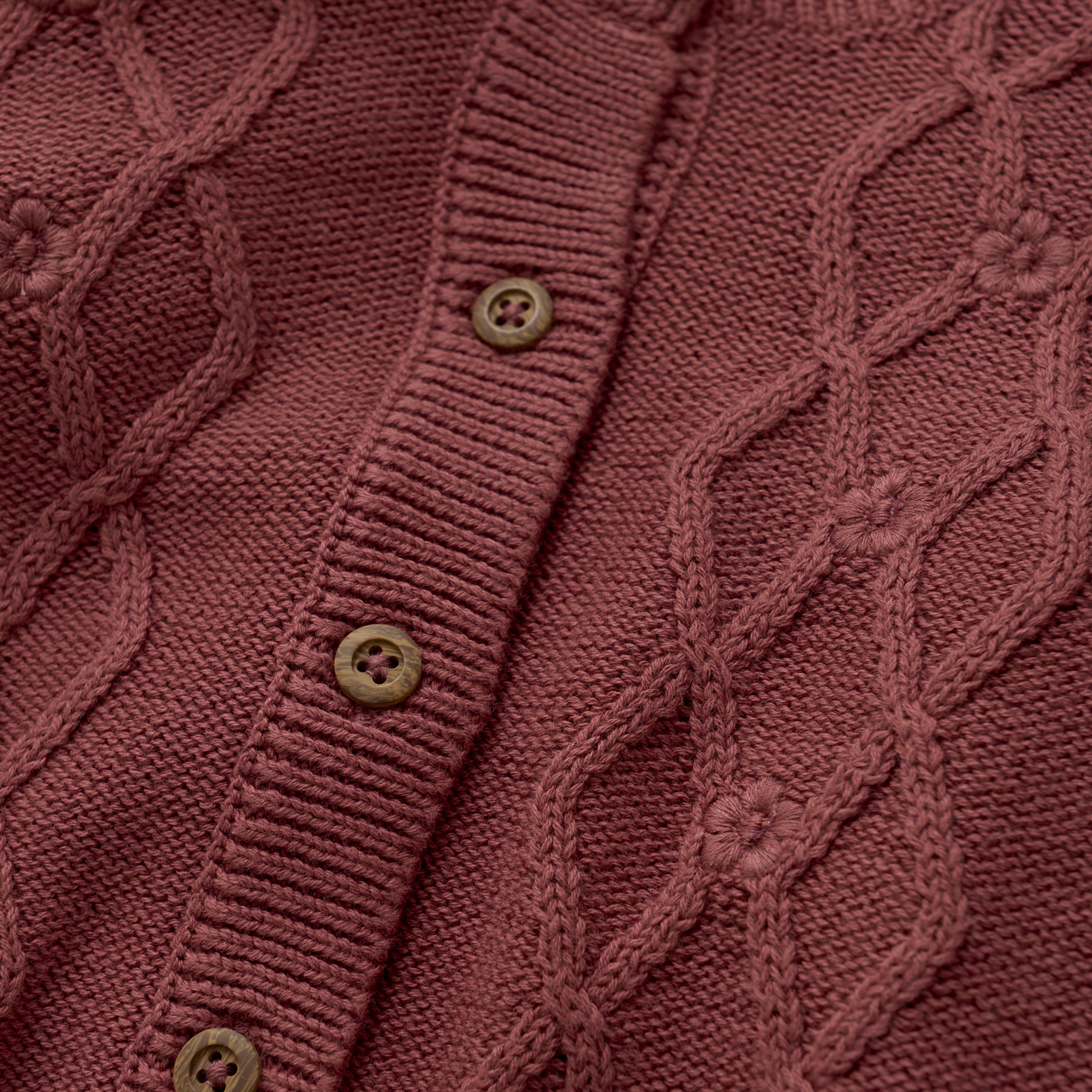 En Fant Cardigan Knit - Roan Rouge Detailfoto