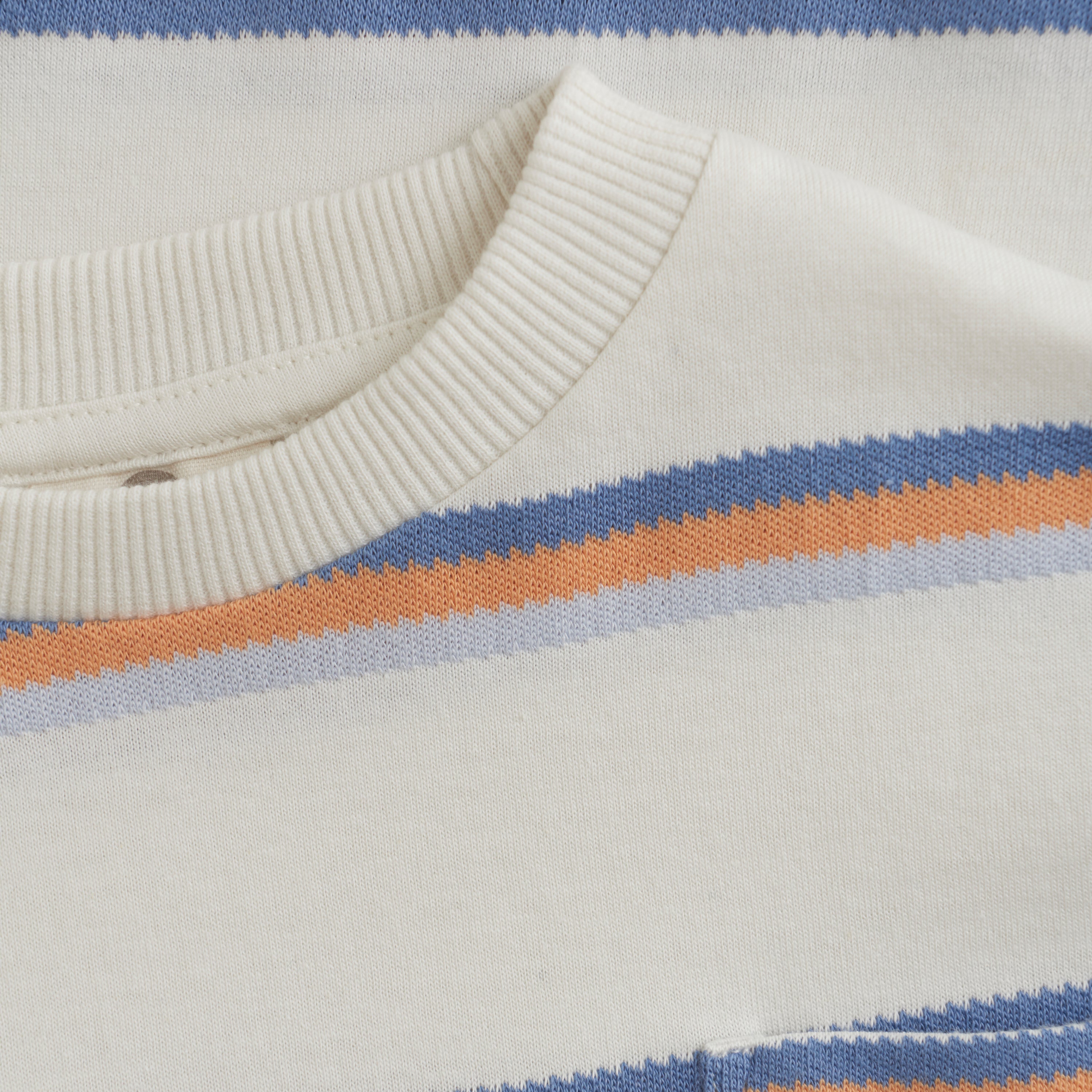 En Fant T-Shirt SS Stripe - Egret detail