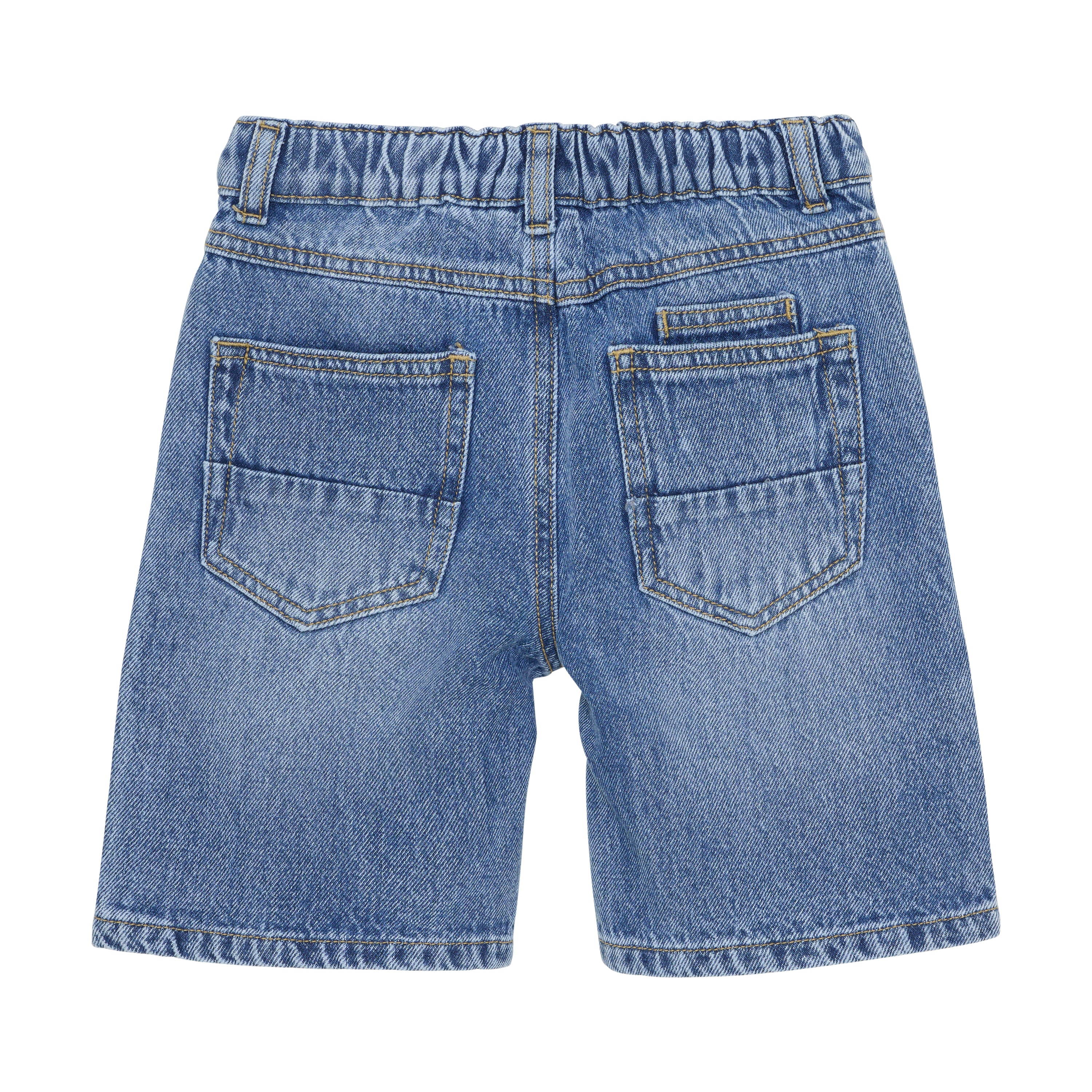 En Fant Shorts Bermuda Denim - Light Denim Blue achterzijde