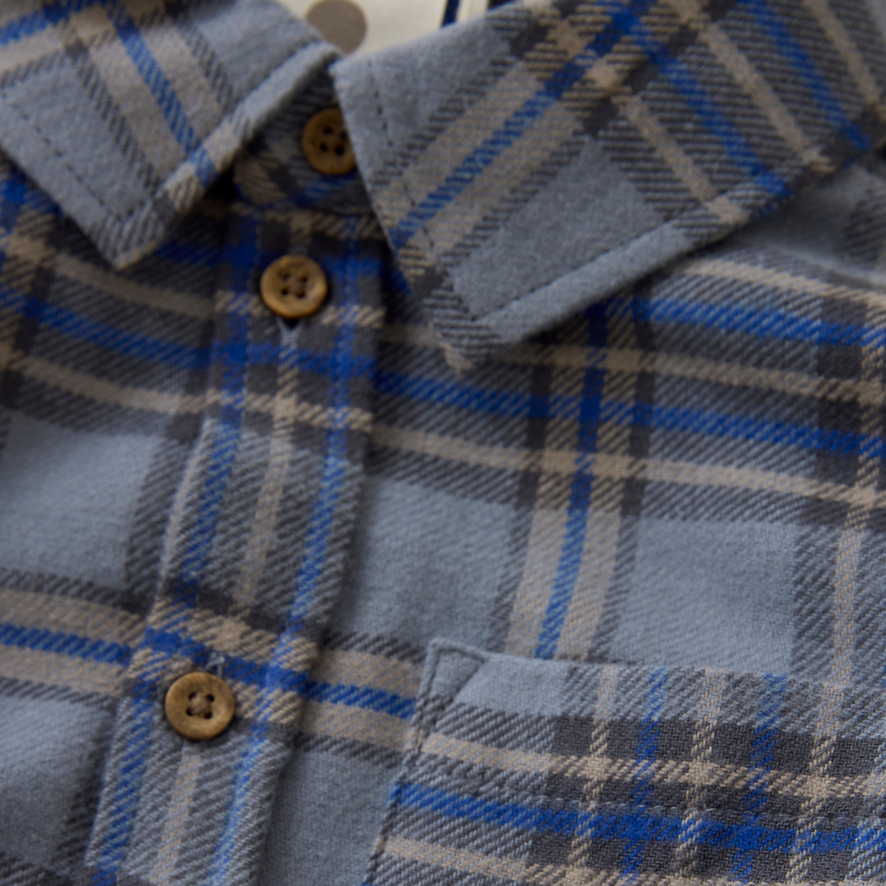 En Fant Shirt LS Check - Flint Stone Detailfoto