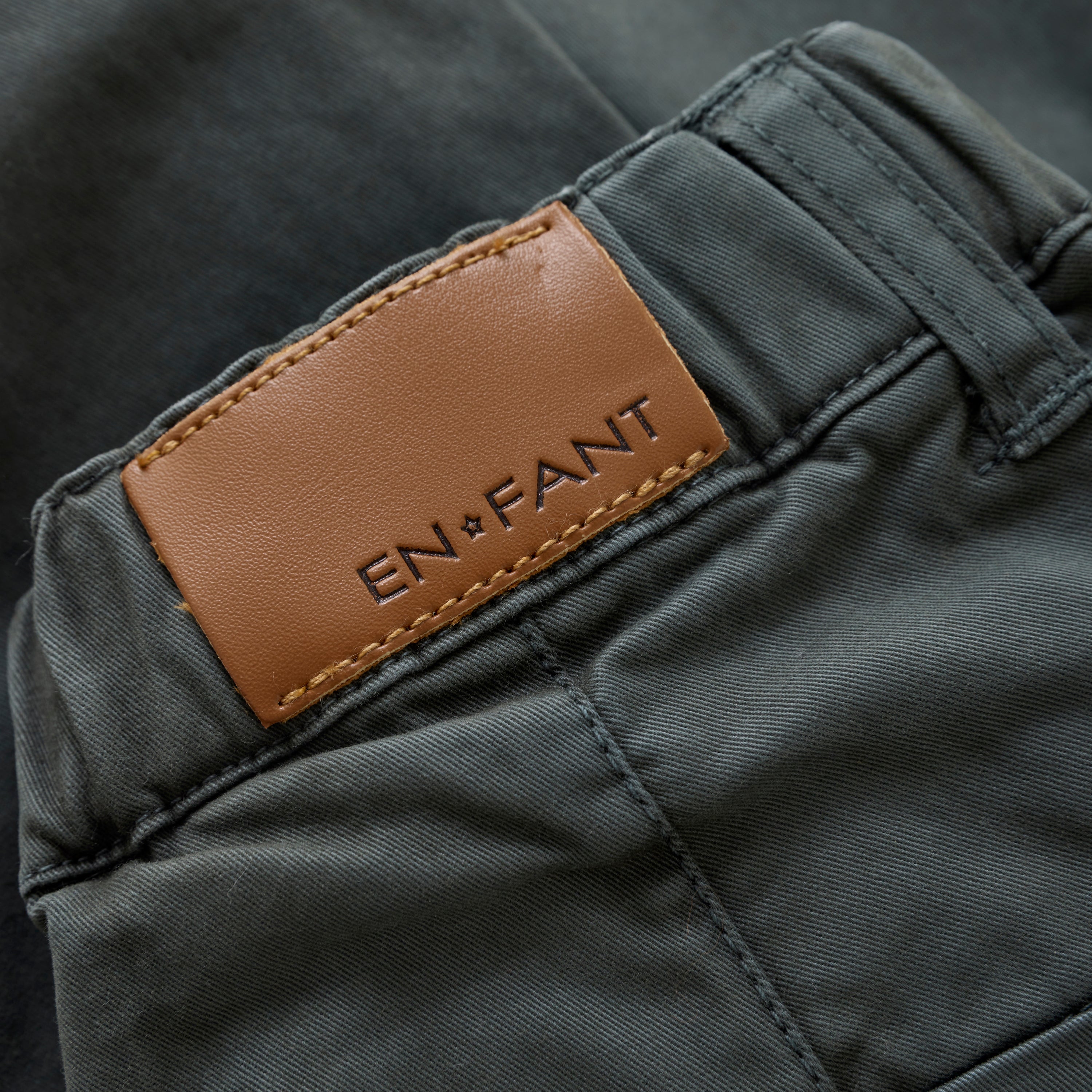 En Fant Pants Woven - Balsam Green Detailfoto