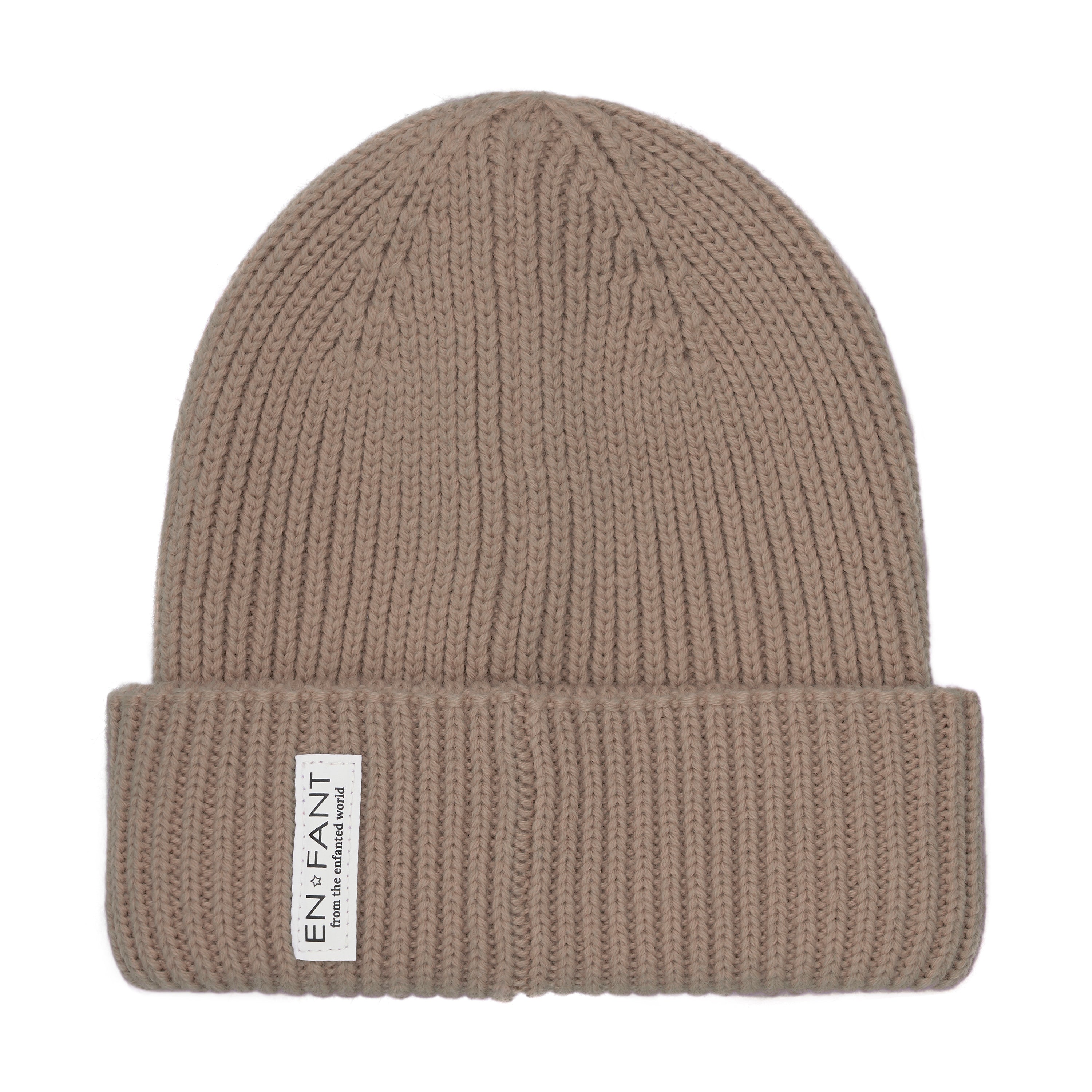 En Fant Beanie W. Lining W. Jersey Lining - Fungi Voorzijde