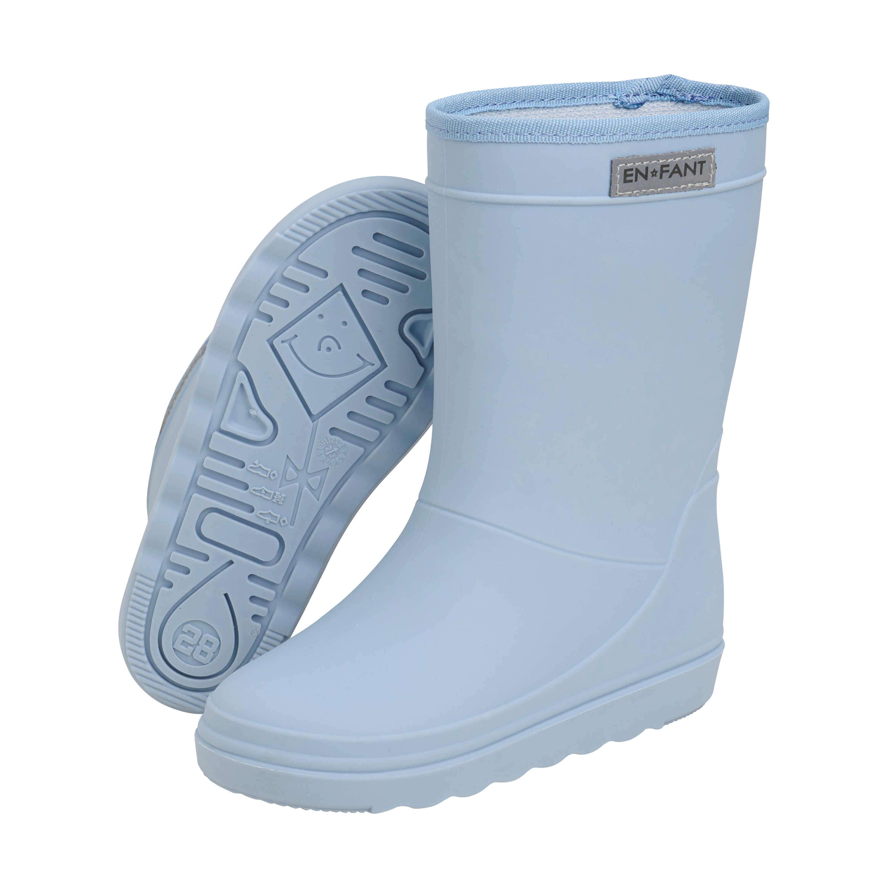 En Fant Rain Boots - Solid Dusty Blue zool
