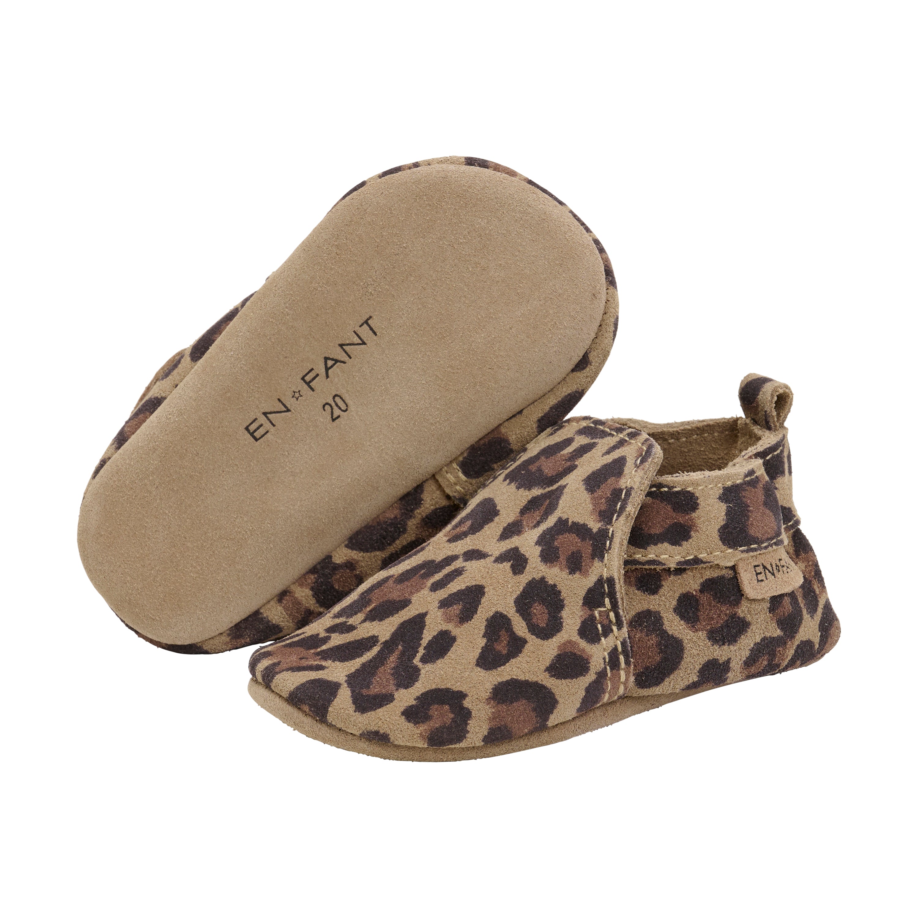 En Fant Slippers Suede AOP - Pine Bark
