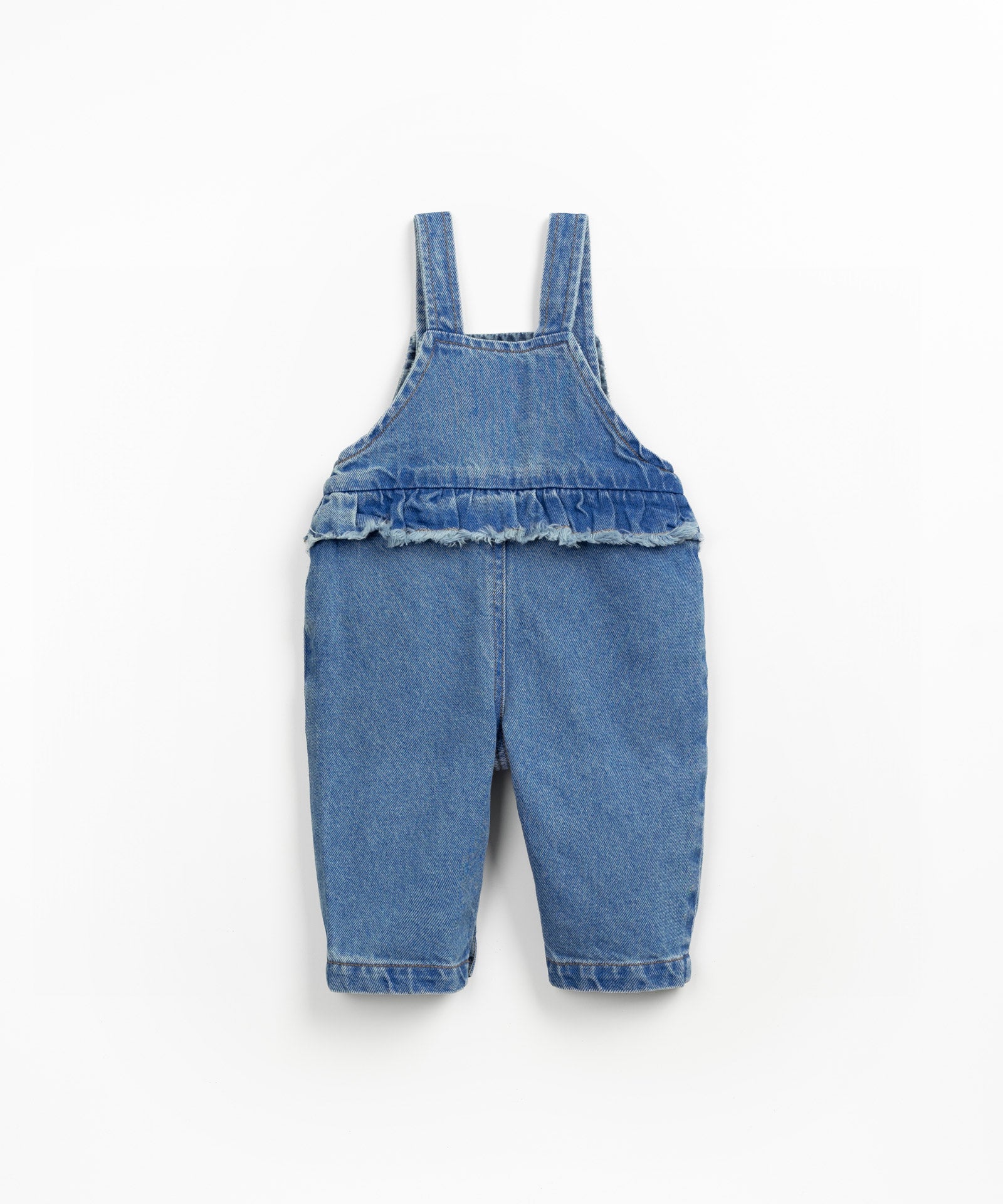 Play Up Denim Dungaree Meisje - Denim achterzijde