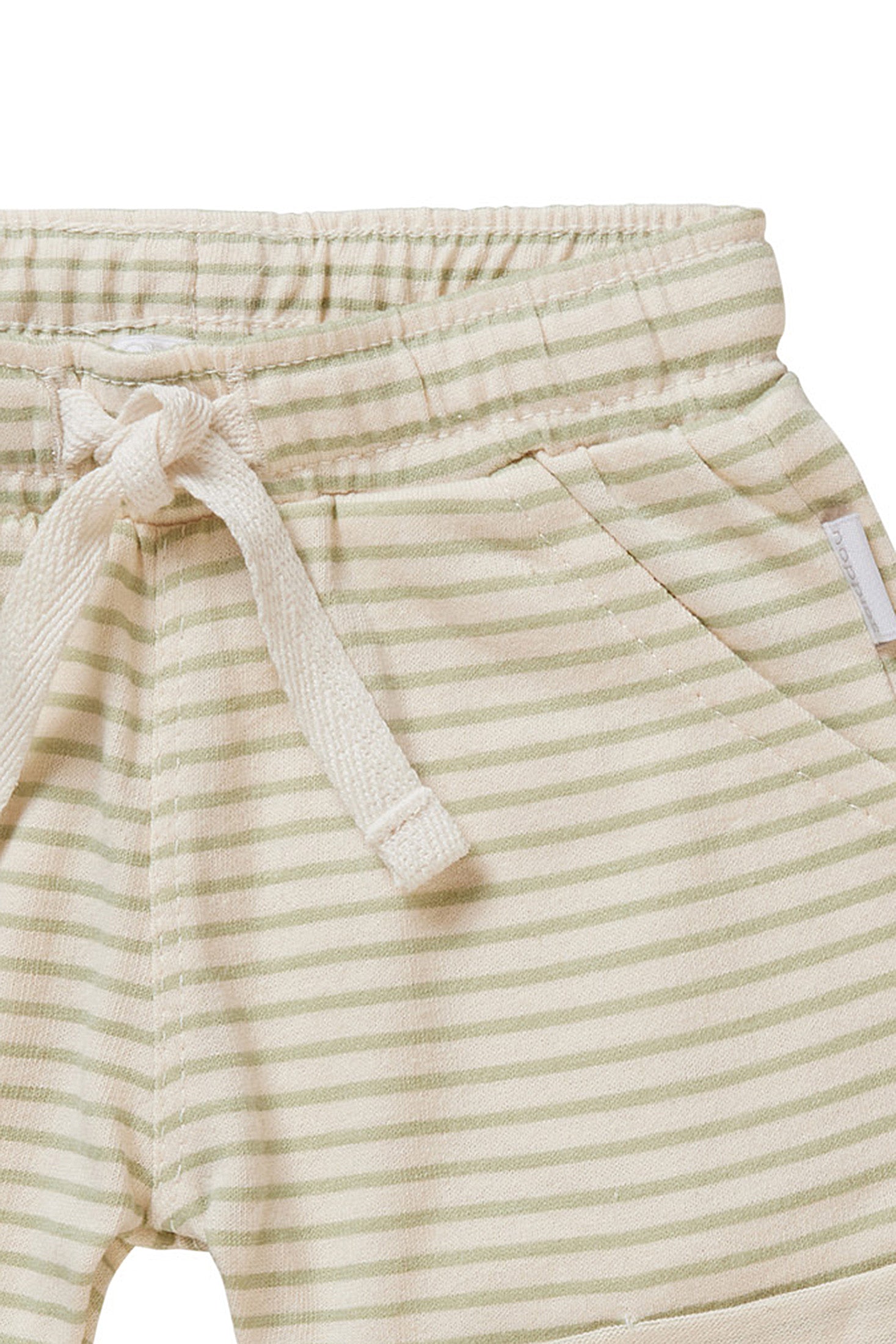 Noppies Short Basye Stripe - Desert Sage detail