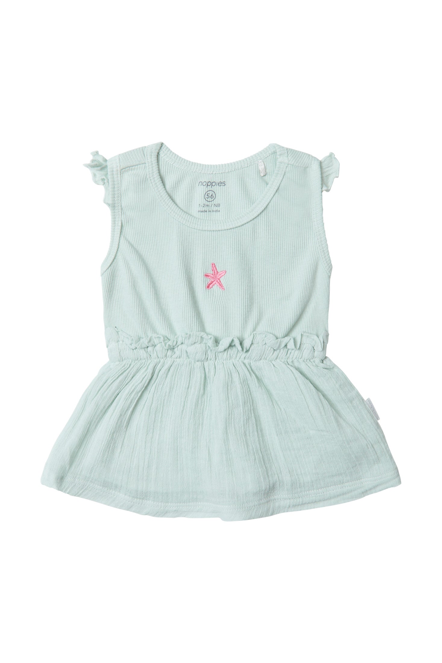 Noppies Dress Cannes - Smoke voorzijde