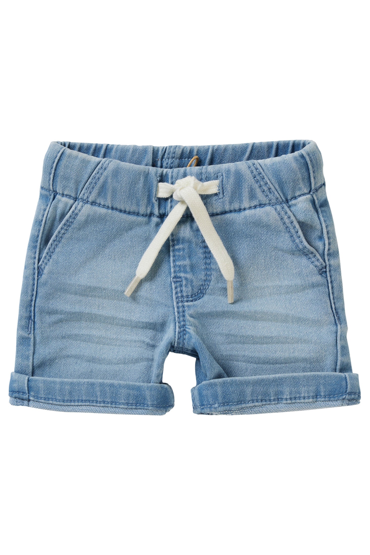 Noppies Short Denim Bayport - Light Blue Wash voorzijde