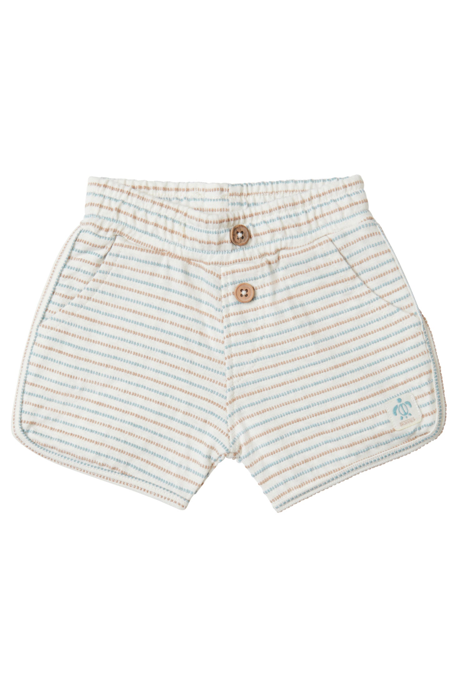 Noppies Short Berne Stripe - Whisper White voorzijde