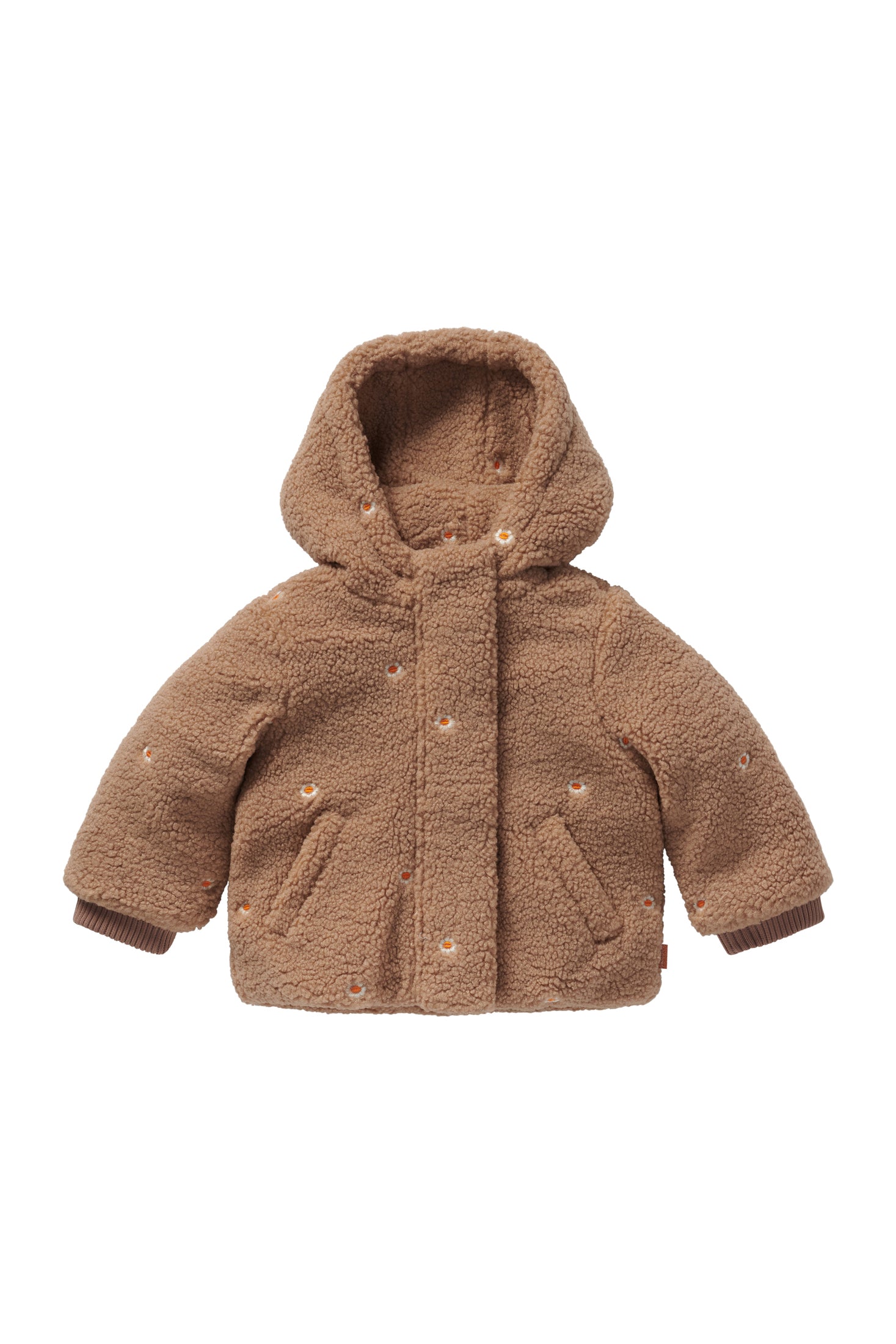 Noppies Girls Jacket Montgomery - Brown voorzijde dicht