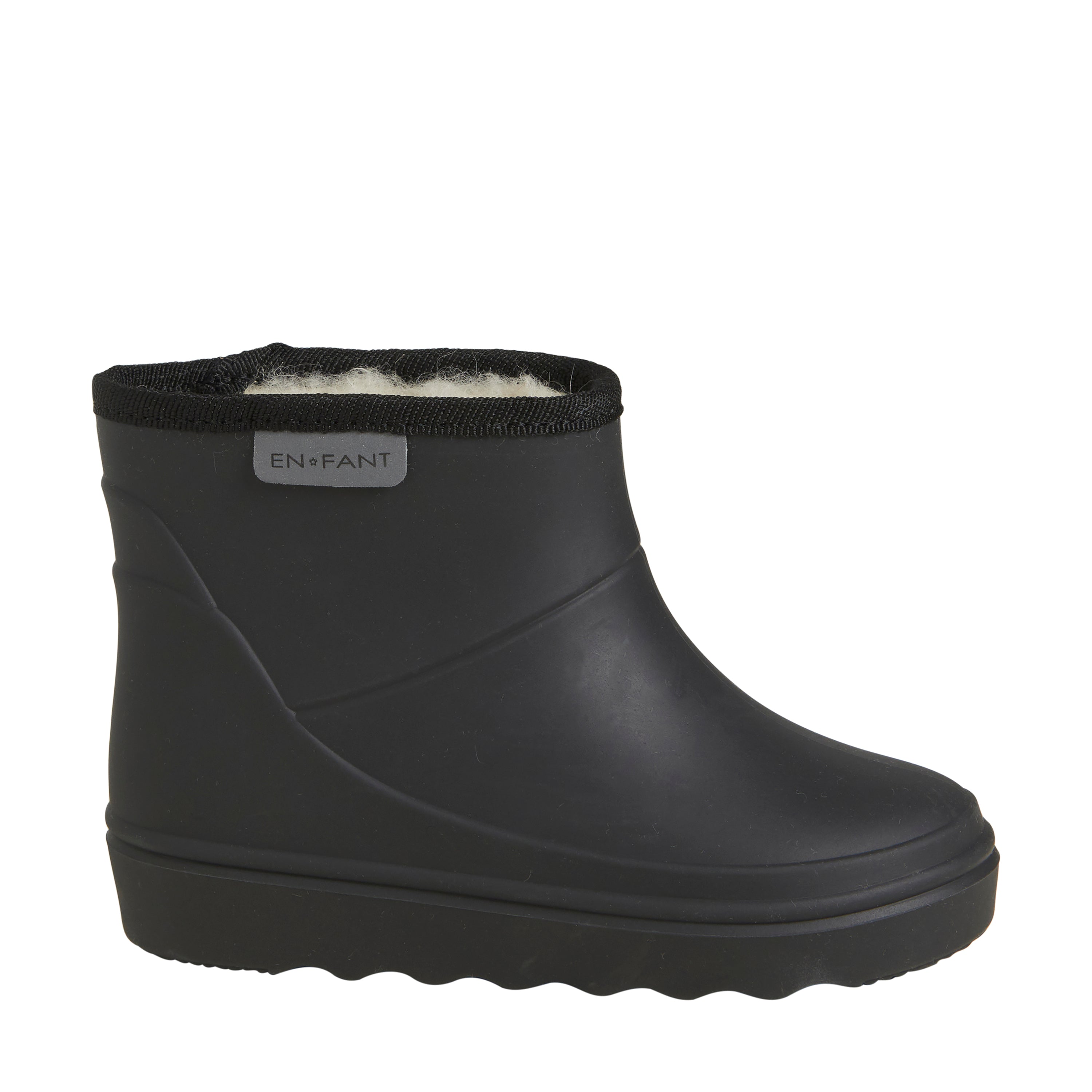 En Fant Thermo Boots Short - Solid Black zijkant