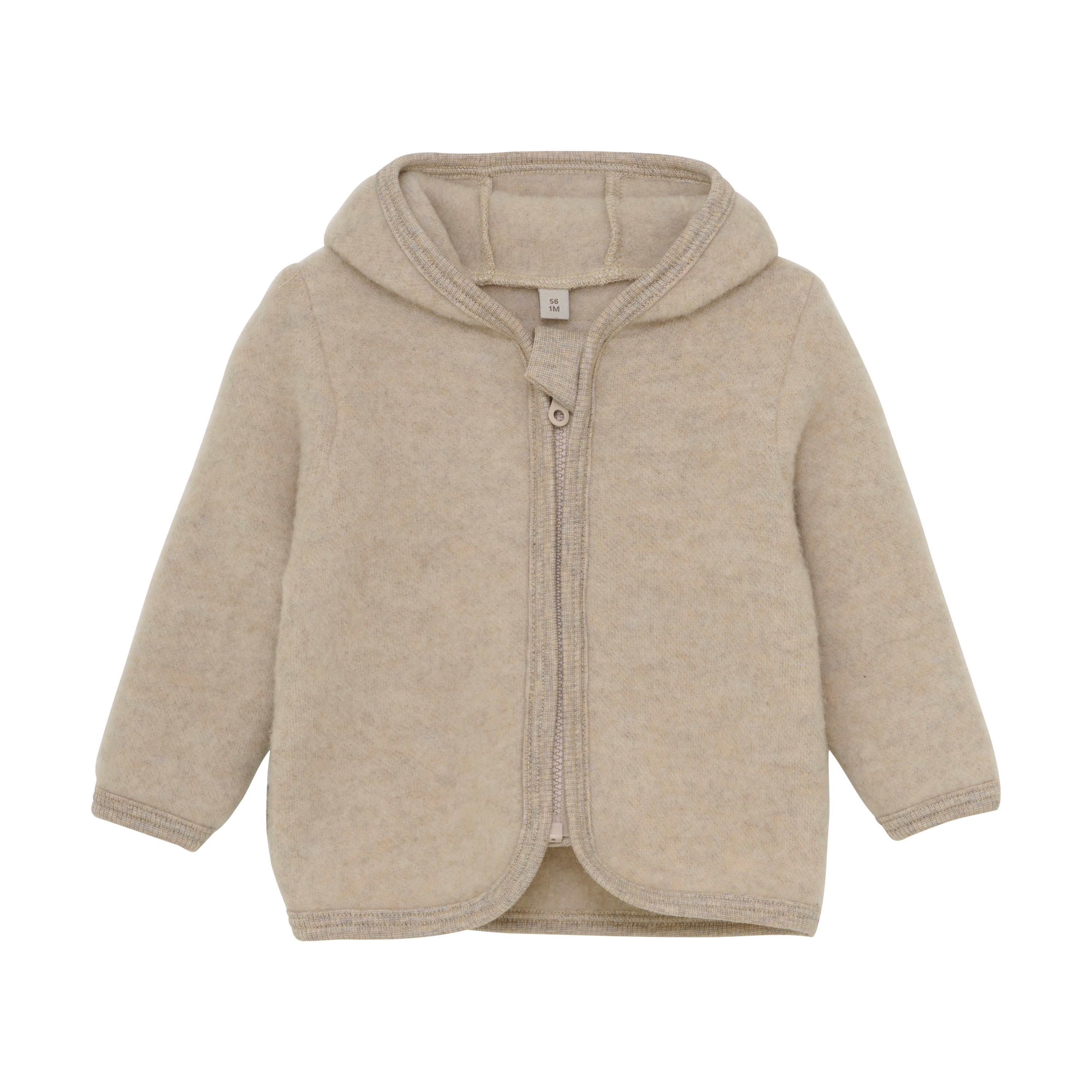 Huttelihut Jacket Wool Fleece - Camel Melange Voorzijde