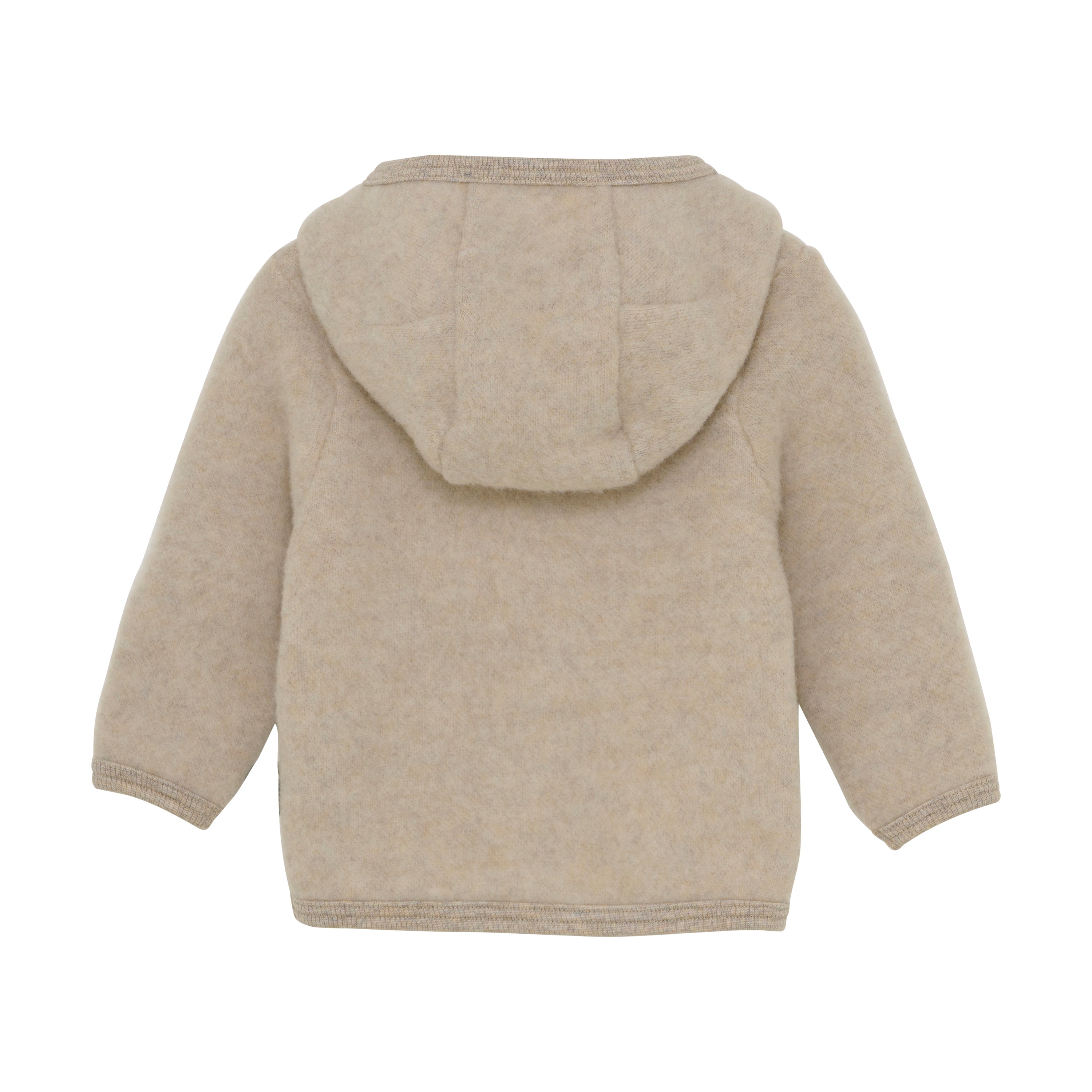 Huttelihut Jacket Wool Fleece - Camel Melange Achterzijde