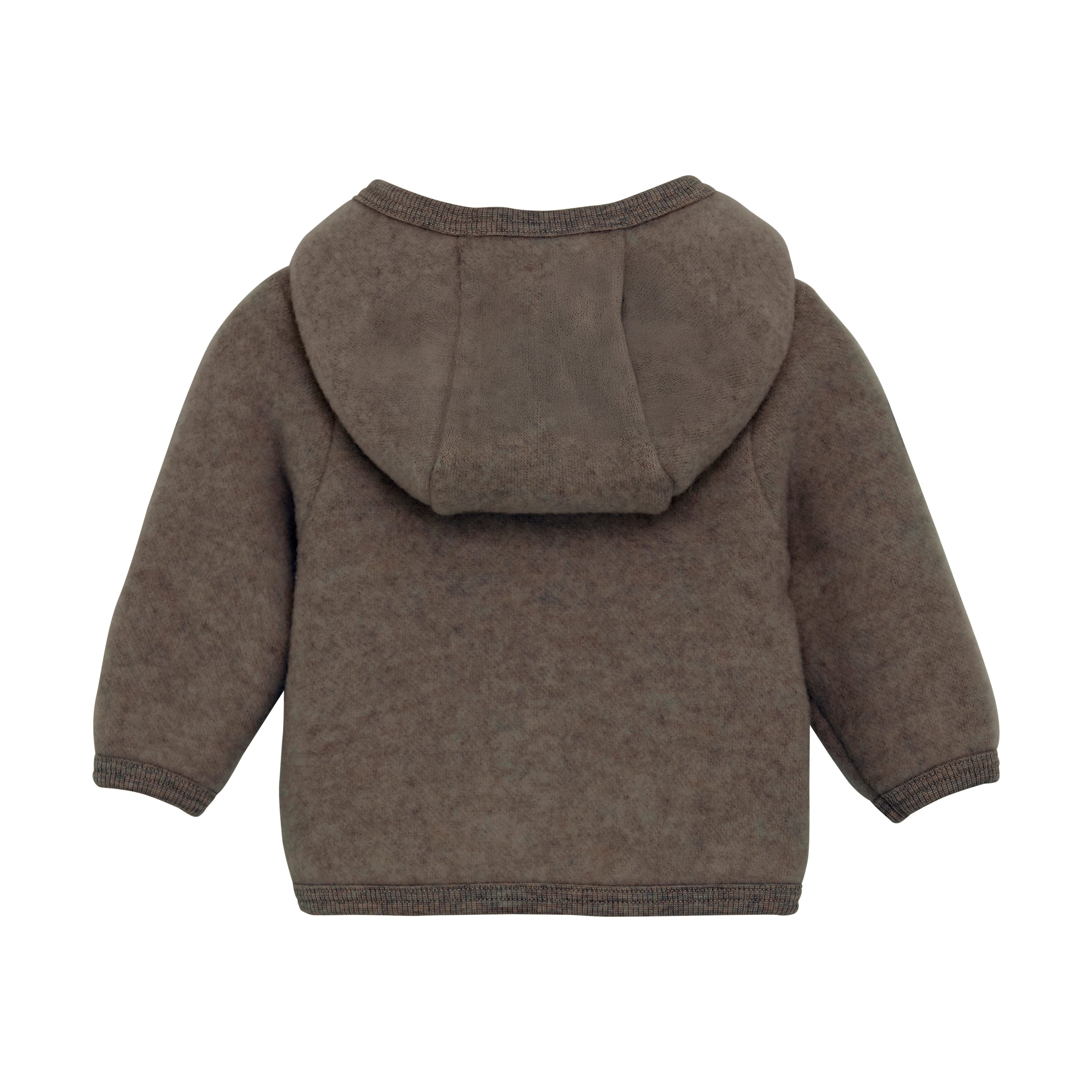 Huttelihut Jacket Wool Fleece - Brown Melange Achterzijde