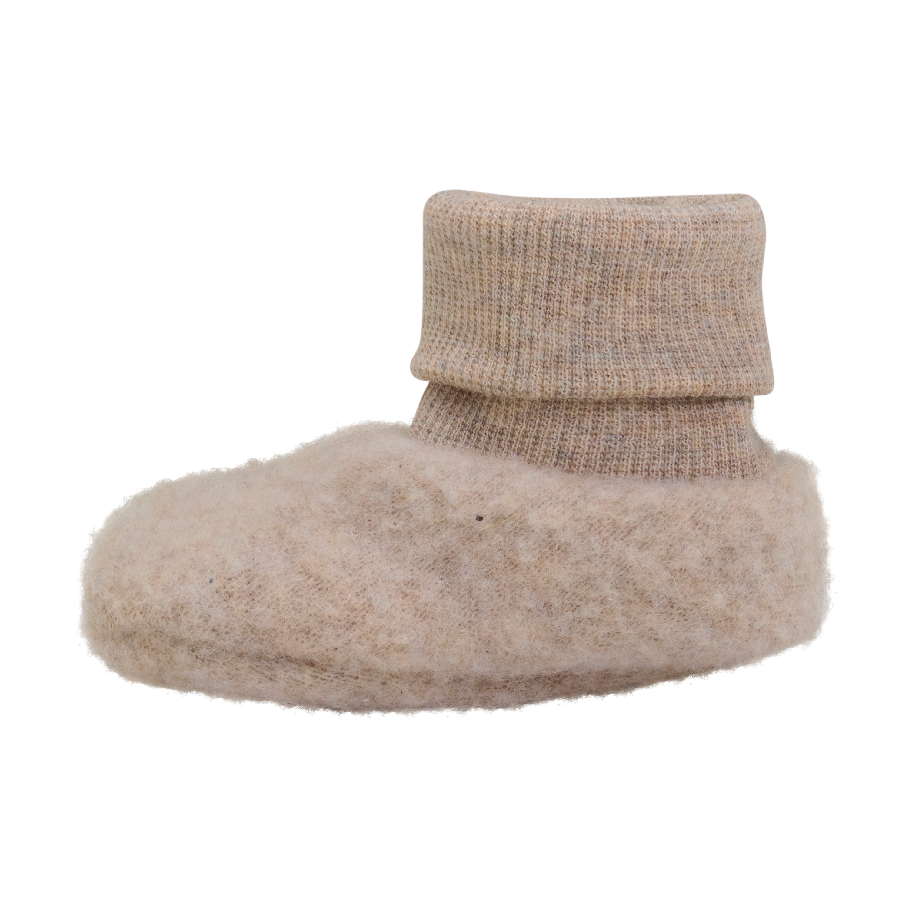 Huttelihut Footies Wool Fleece 2-layer - Camel Melange