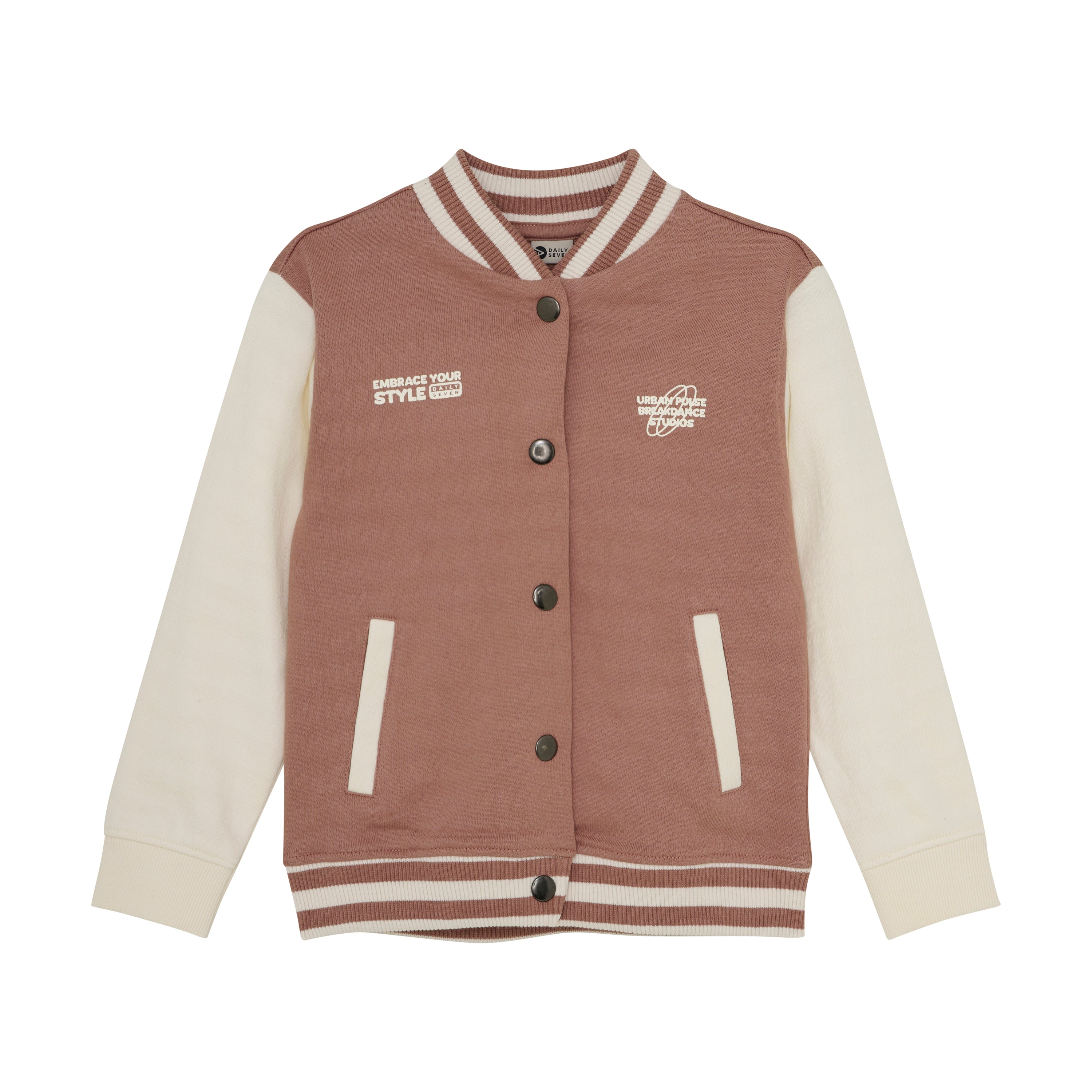 DAILY7 Oversized Bomberjacket - Burlwood voorzijde