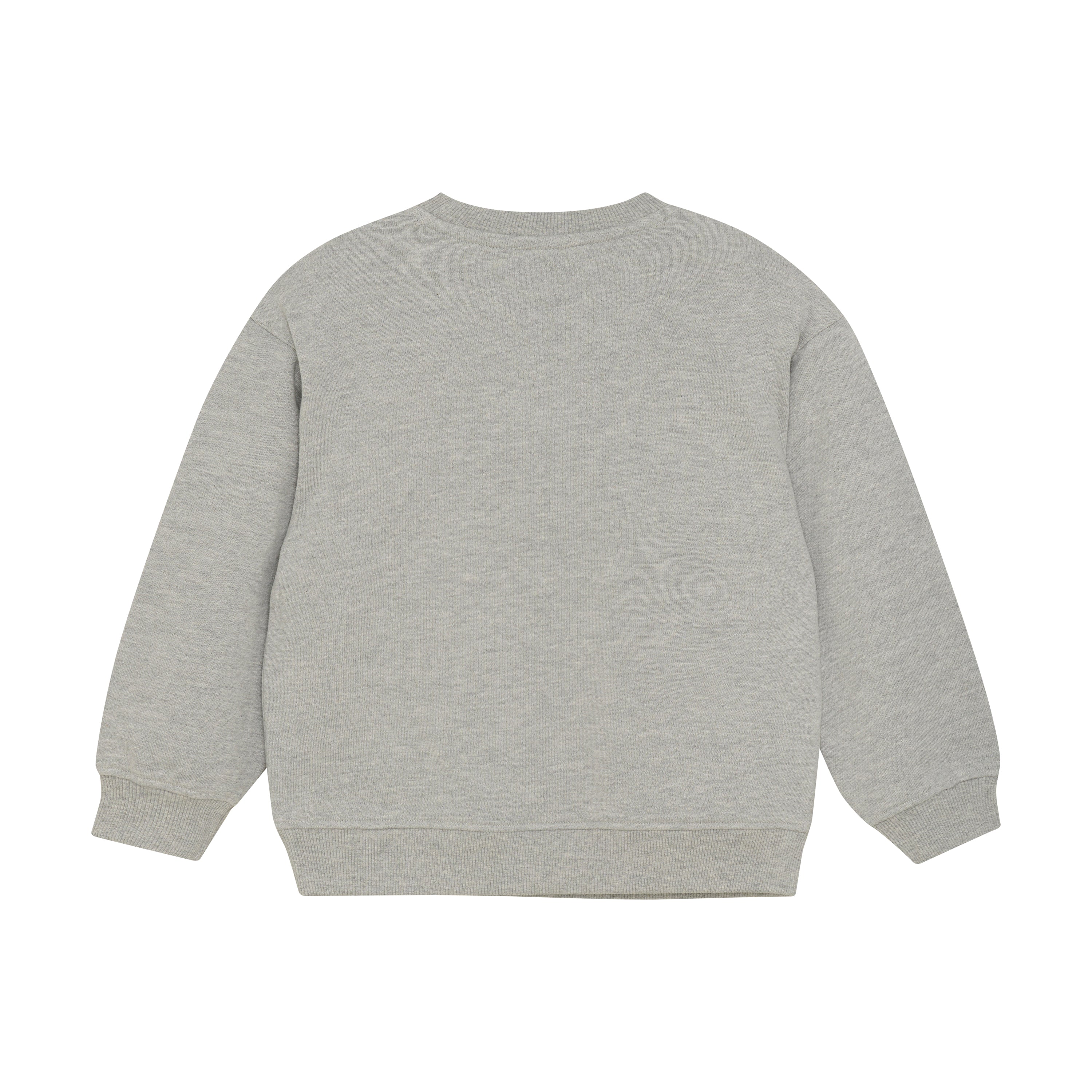 DAILY7 Oversized Sweater Artwork - Grey Melange achterzijde