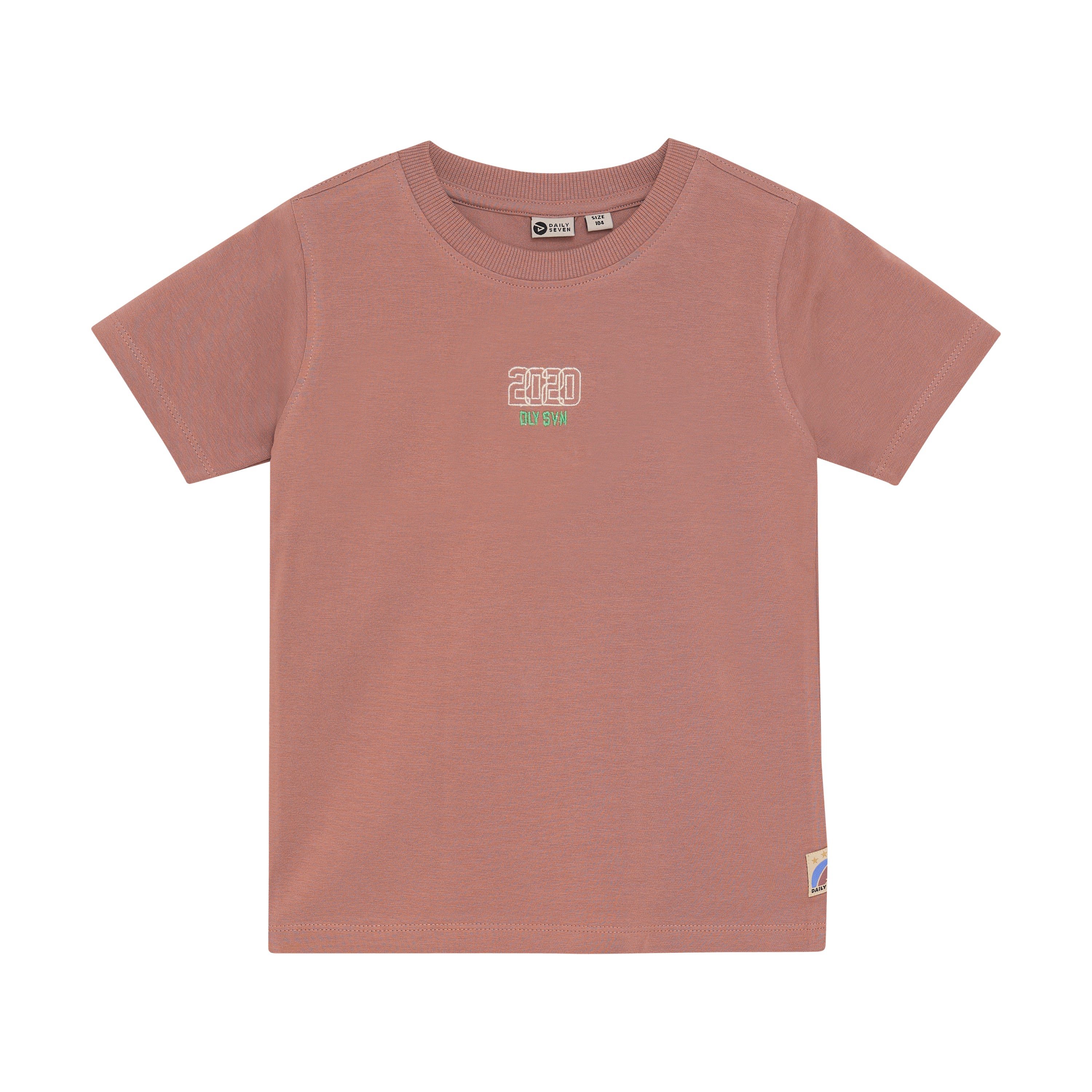 DAILY7 T-Shirt Backprint - Burlwood voorzijde