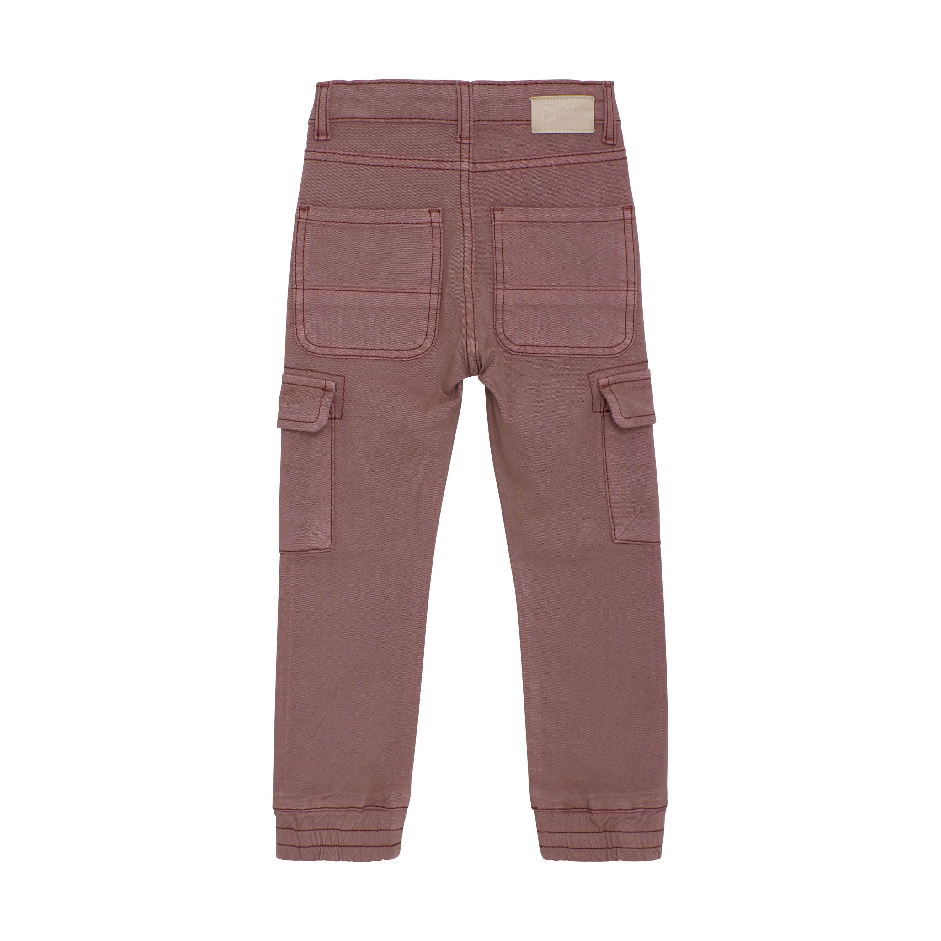 DAILY7 Twill Pants Straight Fit - Brown achterzijde