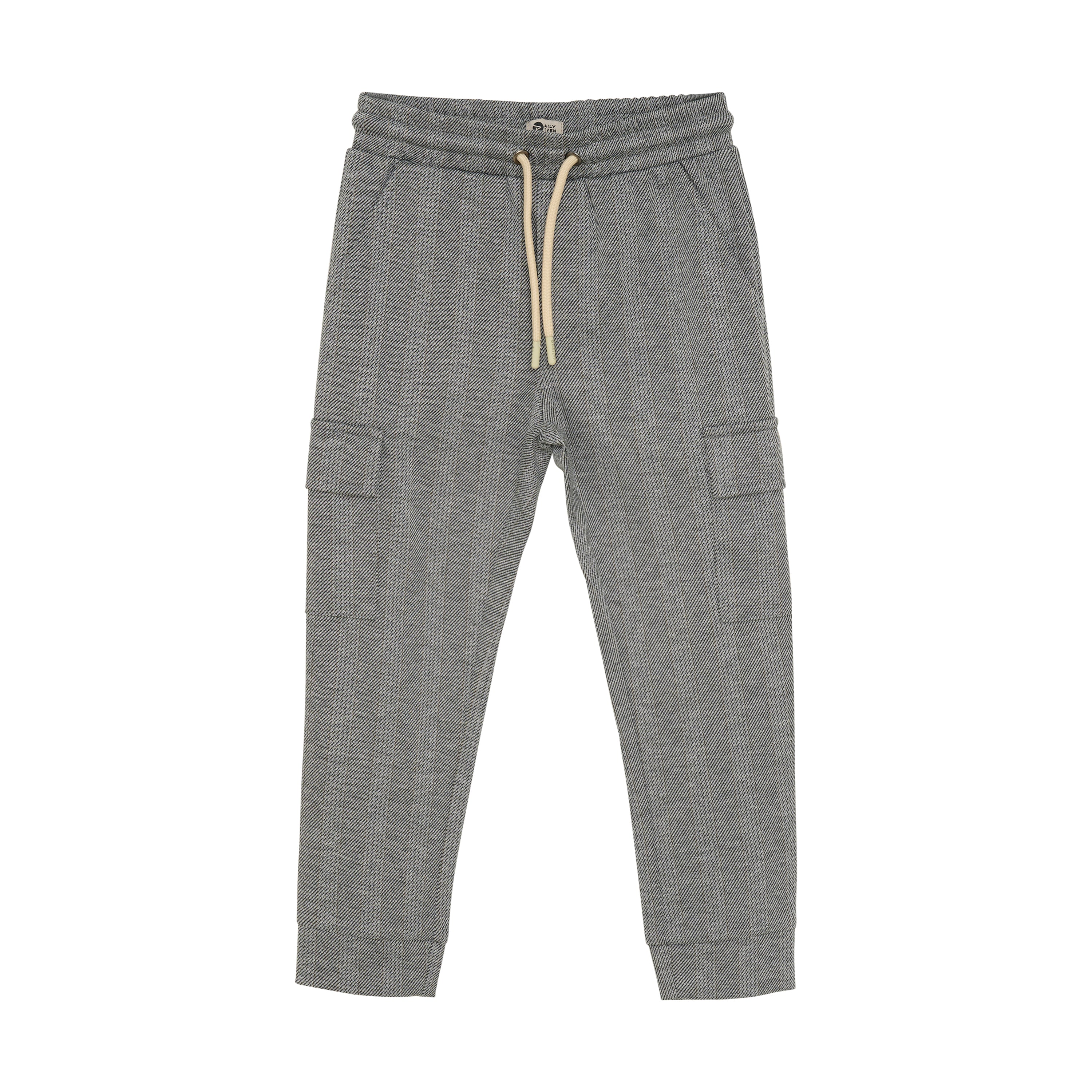DAILY7 Stripe Cargo Pants - Grey voorzijde