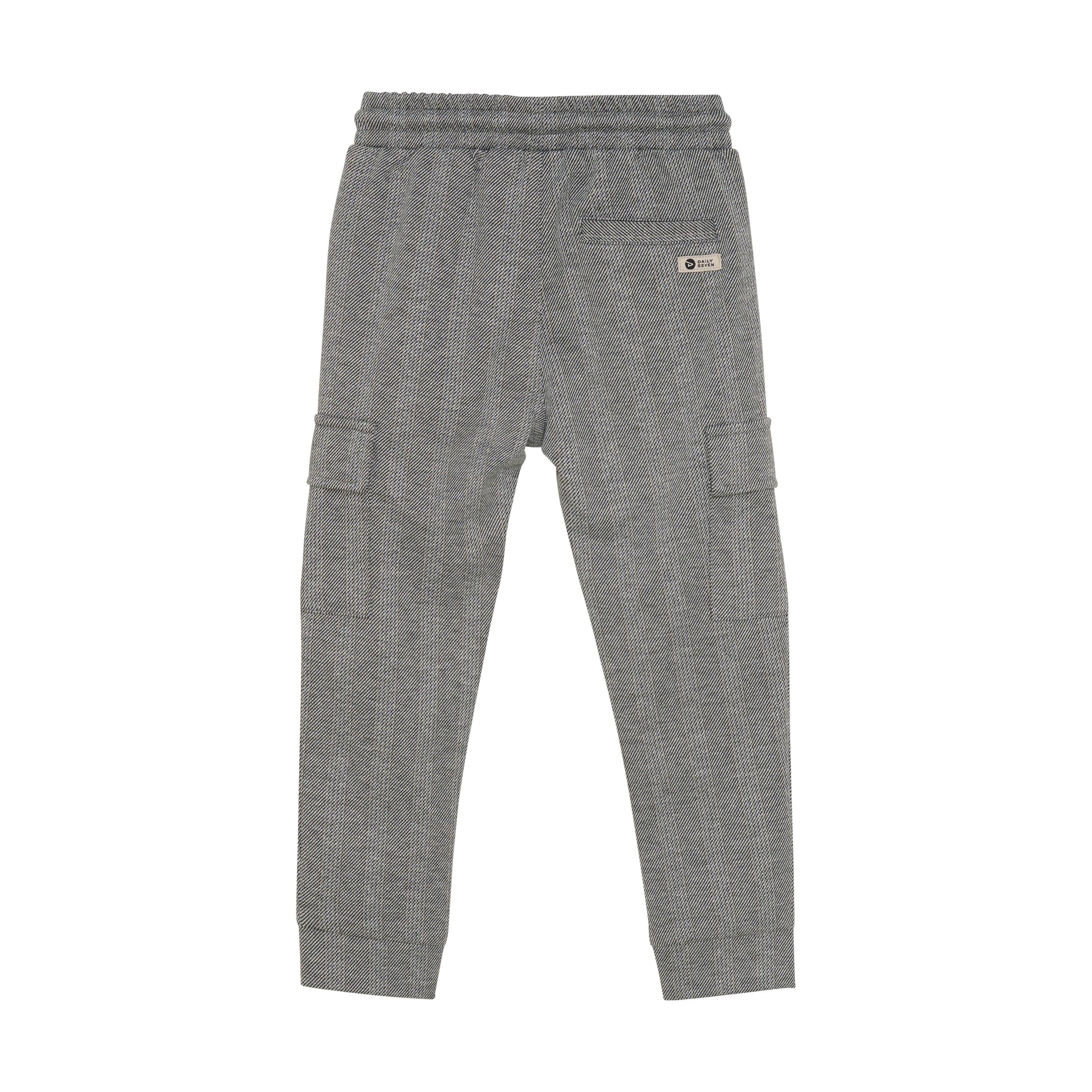 DAILY7 Stripe Cargo Pants - Grey achterzijde