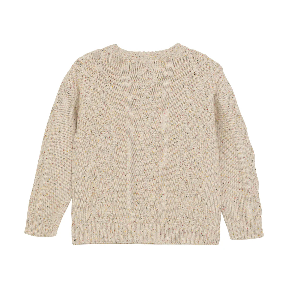 DAILY7 Knitted Sweater Cable - Sandshell Achterzijde